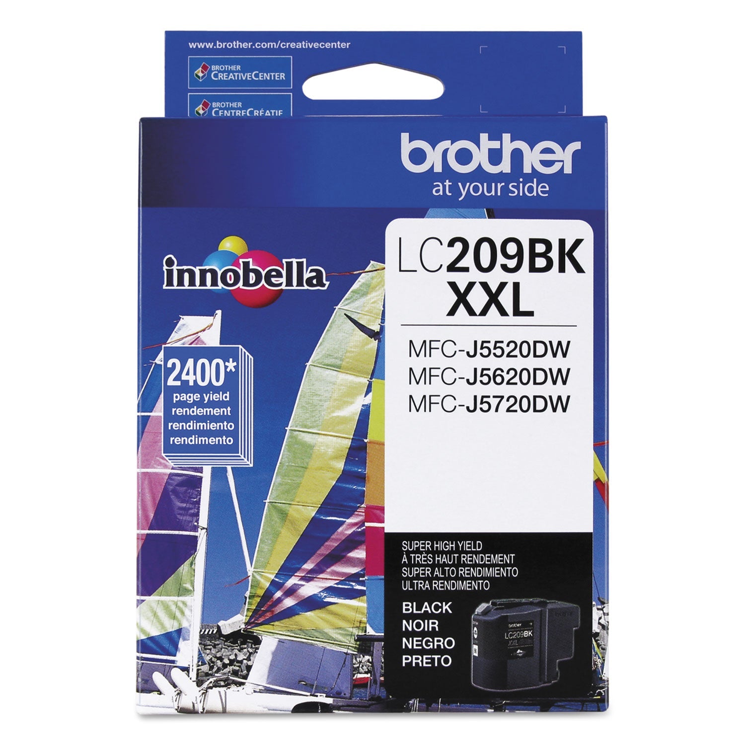 Brother LC209BK Ink | Super High-Yield, Black