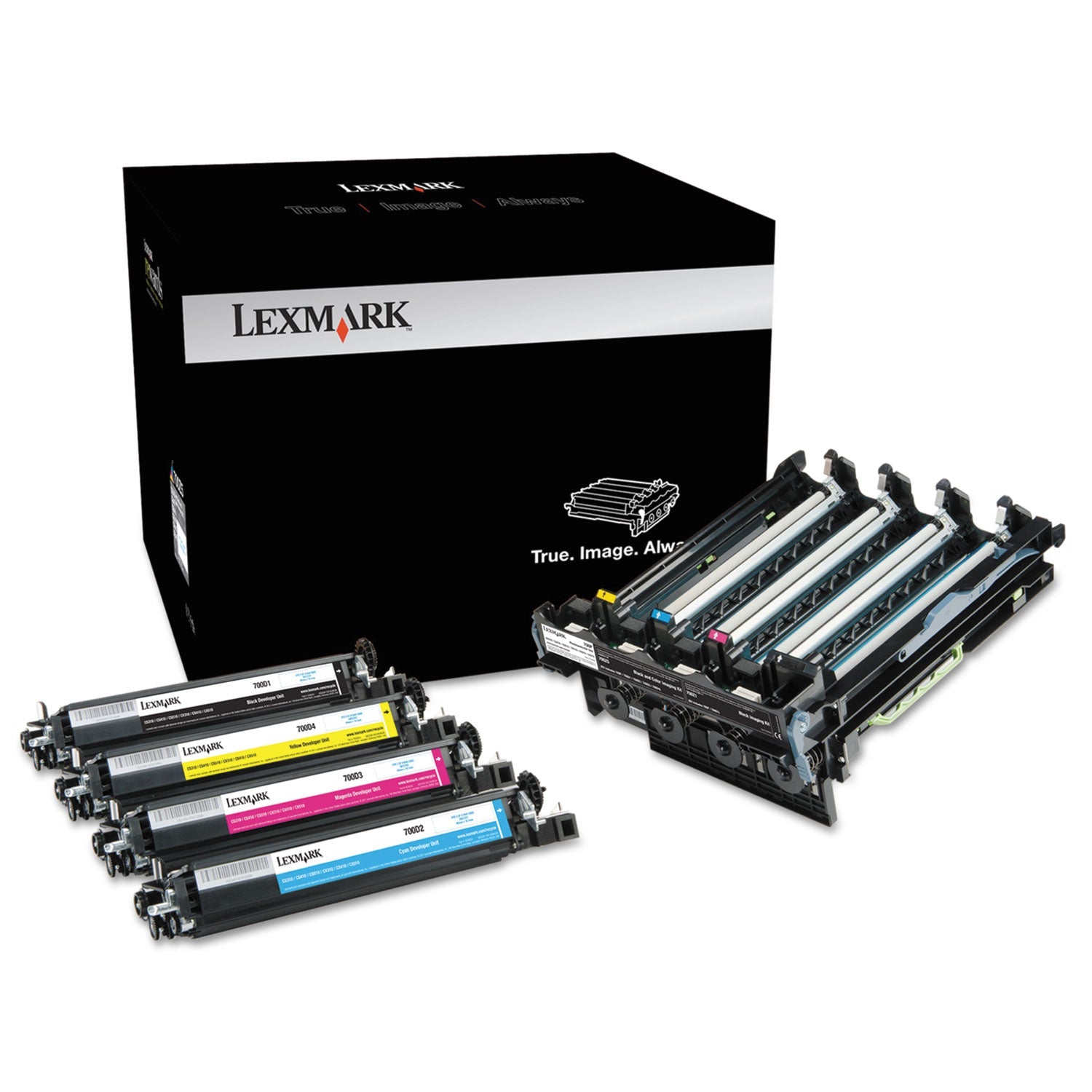 Lexmark™ 70c0z50 Unison Imaging Unit, 40,000 Page-Yield, Black/tri-Color