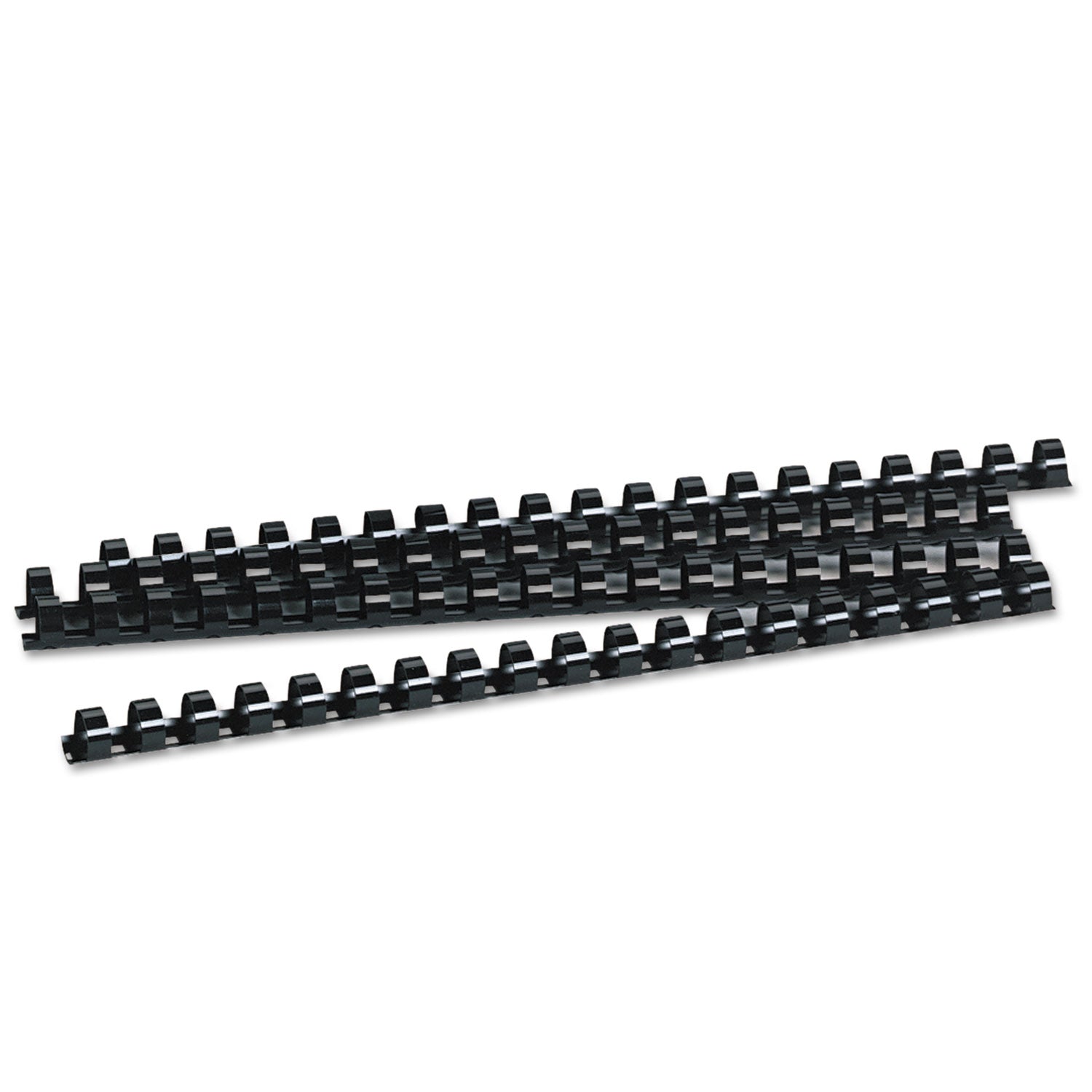 Fellowes® Plastic Comb Bindings, 1/2" Diameter, 90 Sheet Capacity, Black, 100/Pack