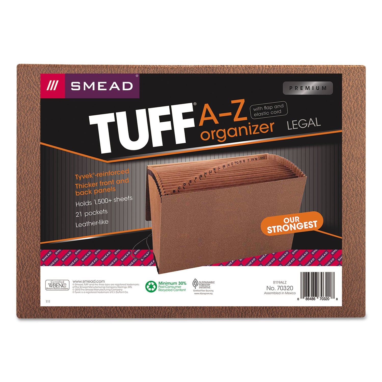 Smead TUFF Expanding Wallet | 21 Sections Legal
