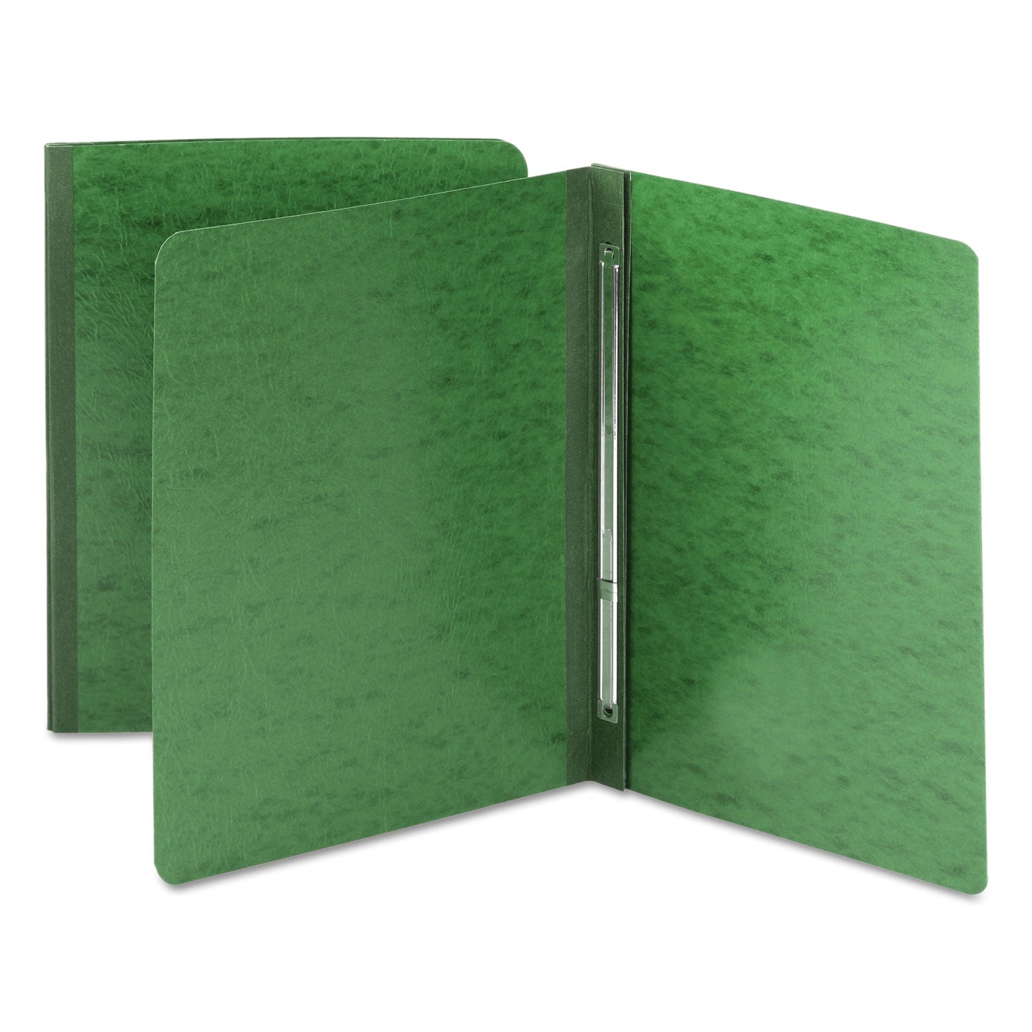 Smead Prong Fastener Pressboard Report Cover, Two-Piece Prong Fastener, 3" Capacity, 8.5 X 11, Green/green