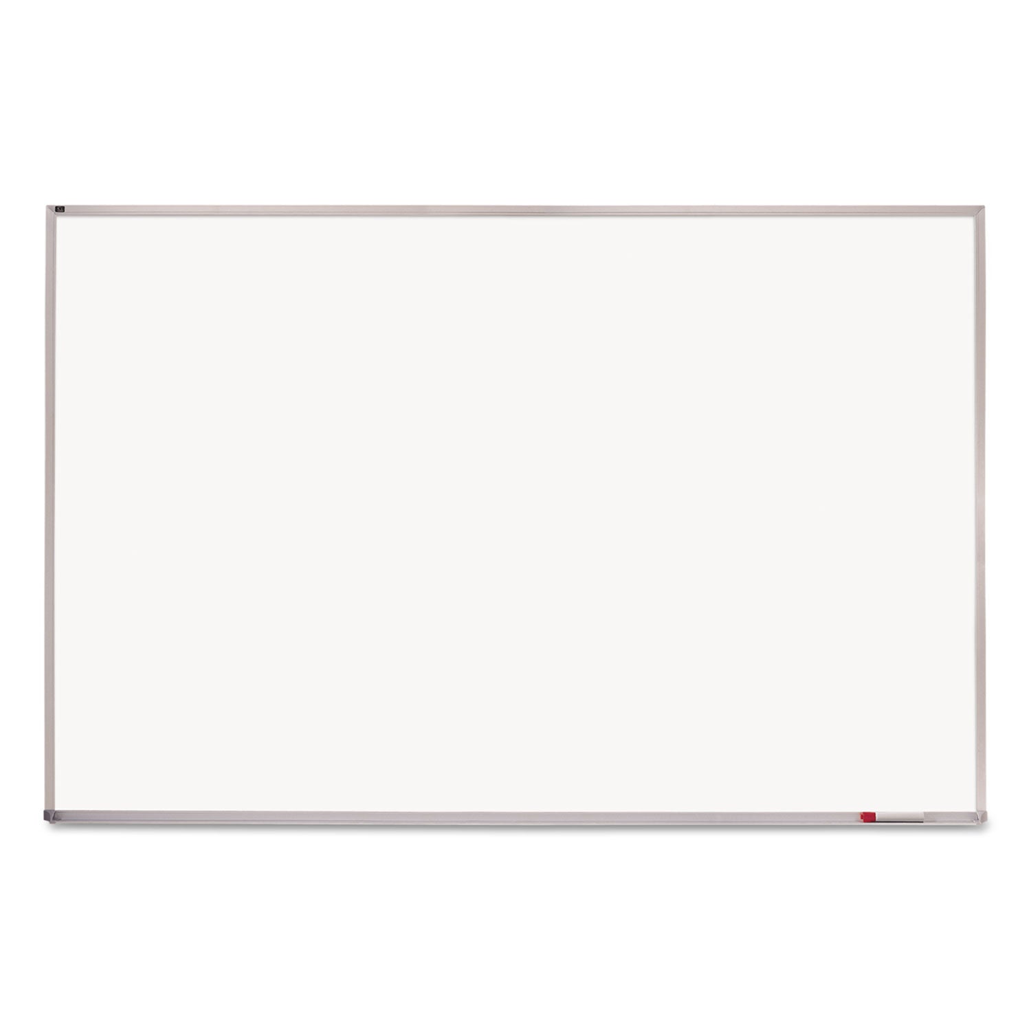 Quartet® Porcelain Magnetic Whiteboard, 96" x 48", White Surface, Satin Aluminum Frame