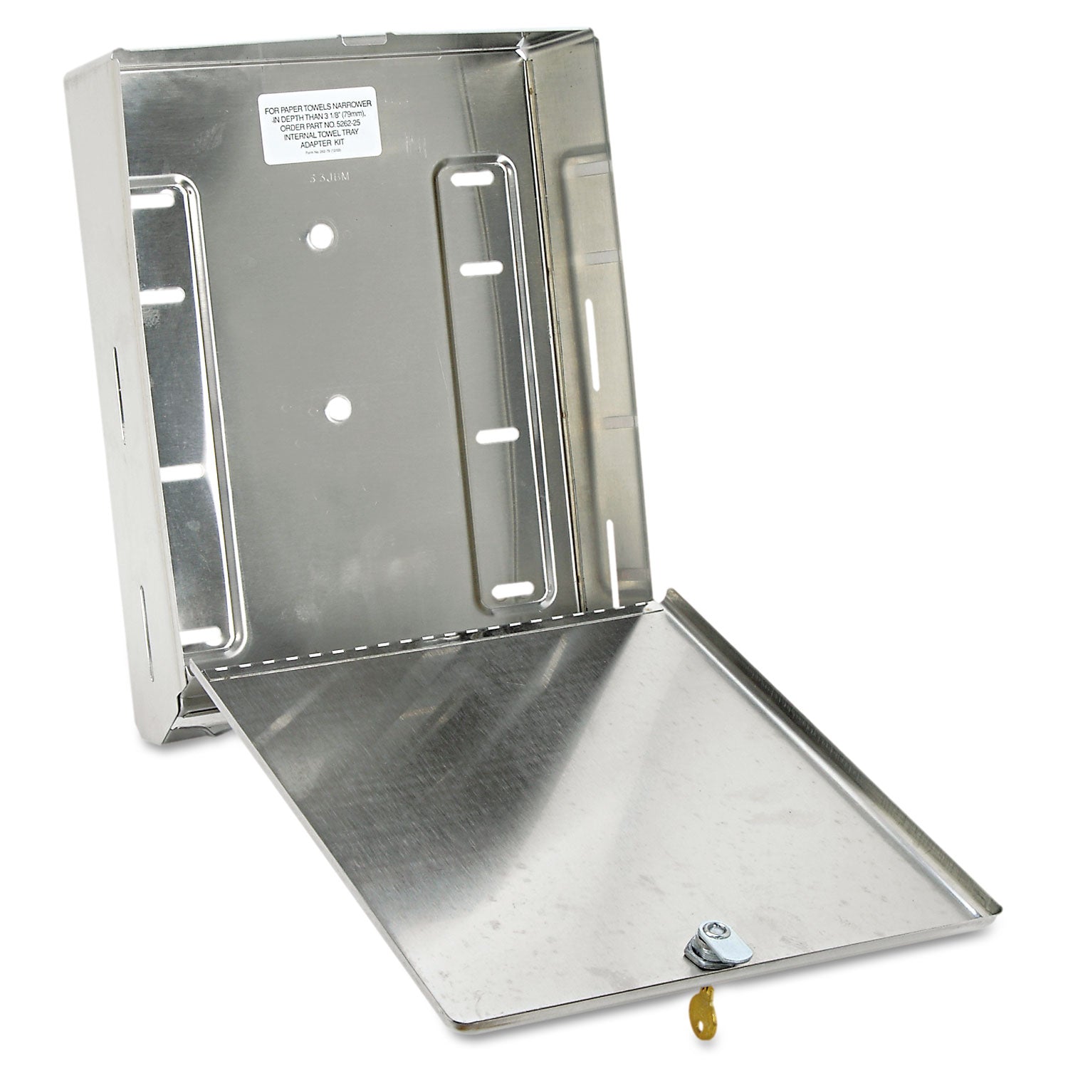 Bobrick Surface-Mounted Paper Towel Dispenser, 10.75 X 4 X 14, Stainless Steel