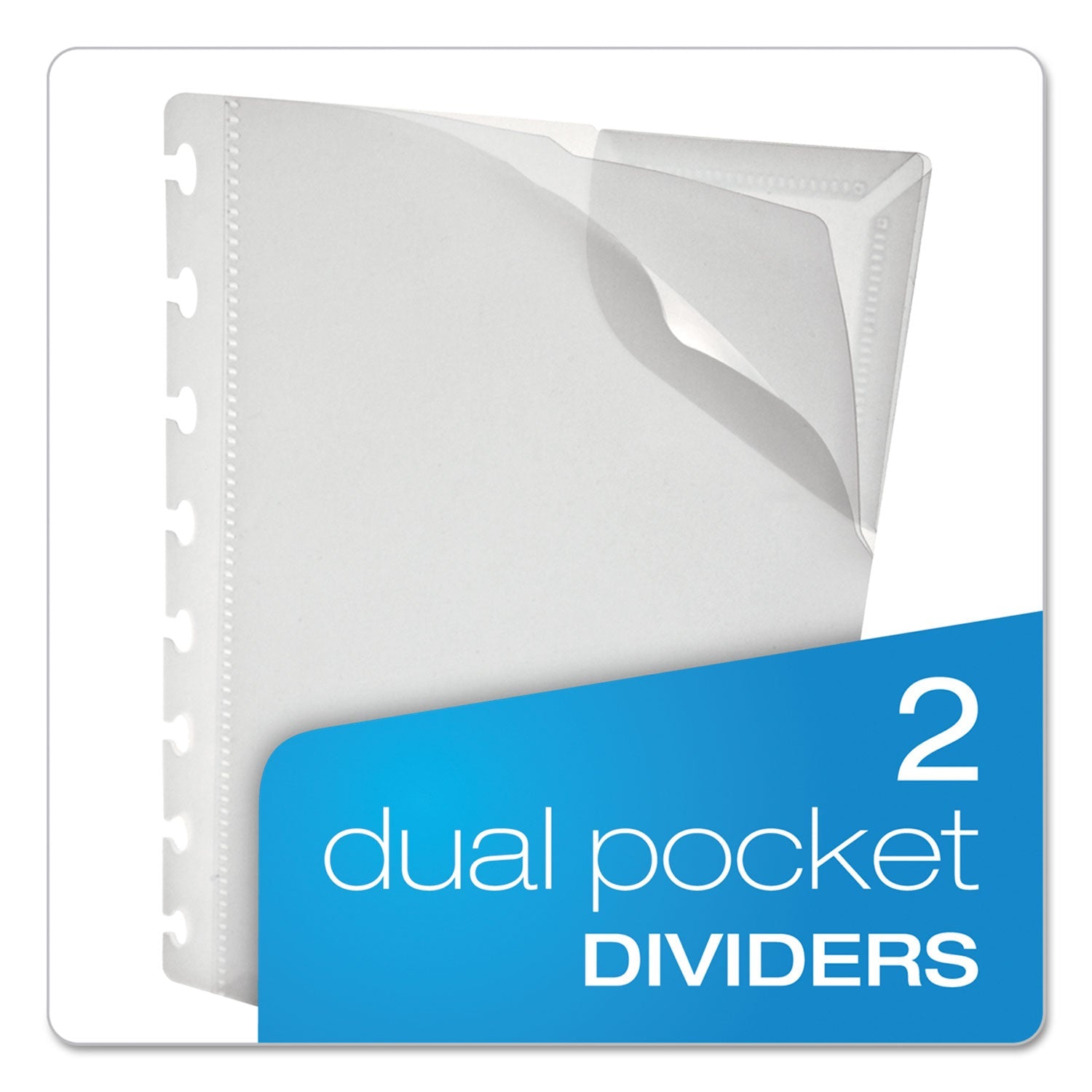 Ampad® Versa Crossover Notebook, 3-Subject, Wide/Legal Rule, Navy Cover, (60) 11 x 8.5 Sheets