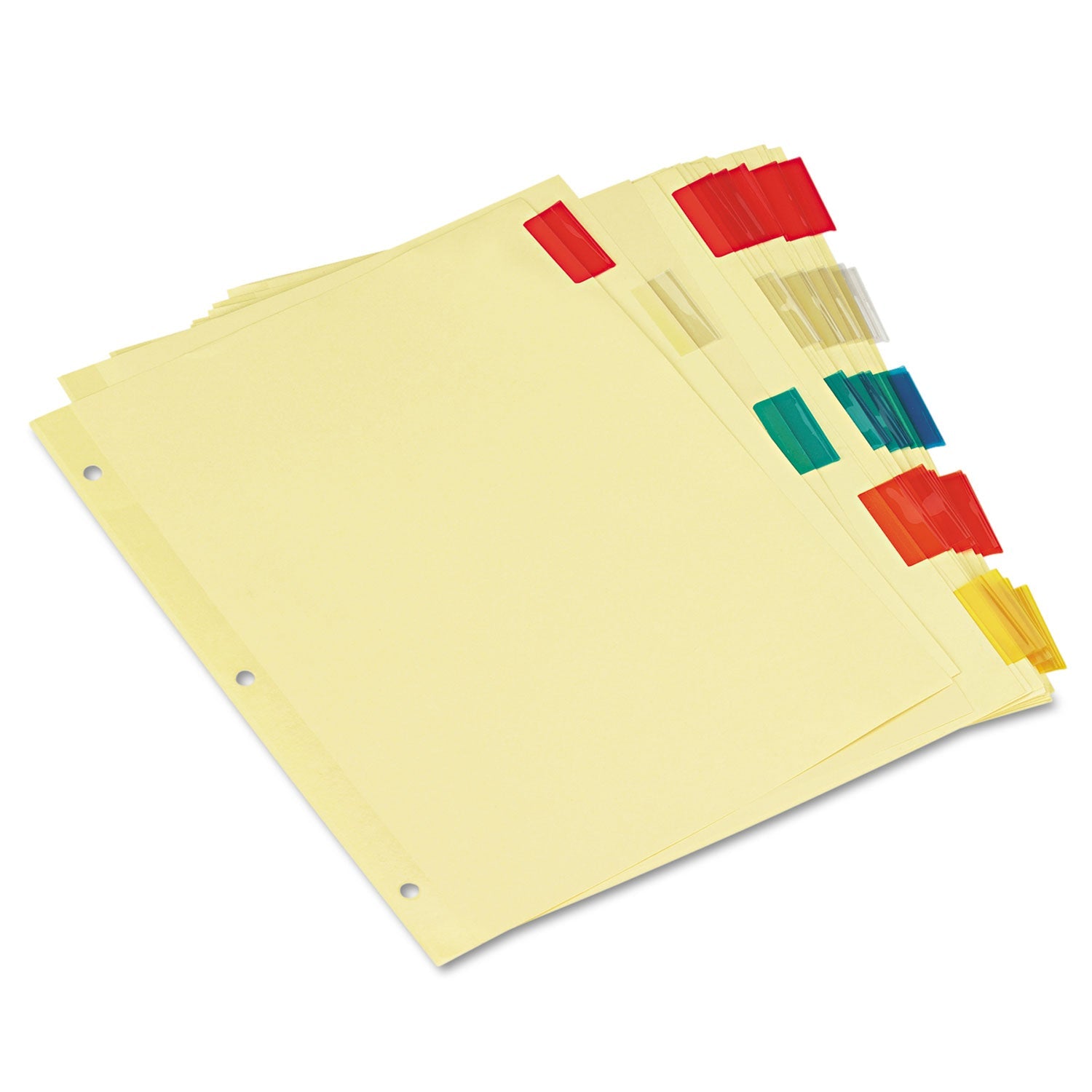 Insertable Tab Index | 5-Tab, Assorted, 6 Sets