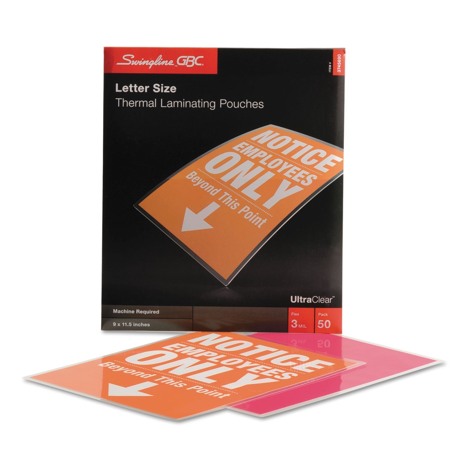 Ultraclear Thermal Laminating Pouches | 3 Mil 50-Box