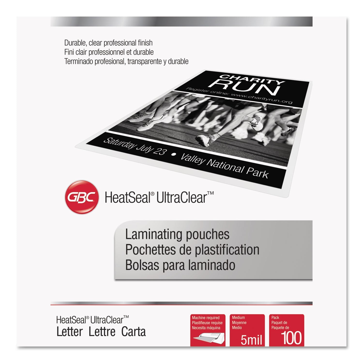 Ultraclear Thermal Laminating Pouches | 5 Mil 100-Bx