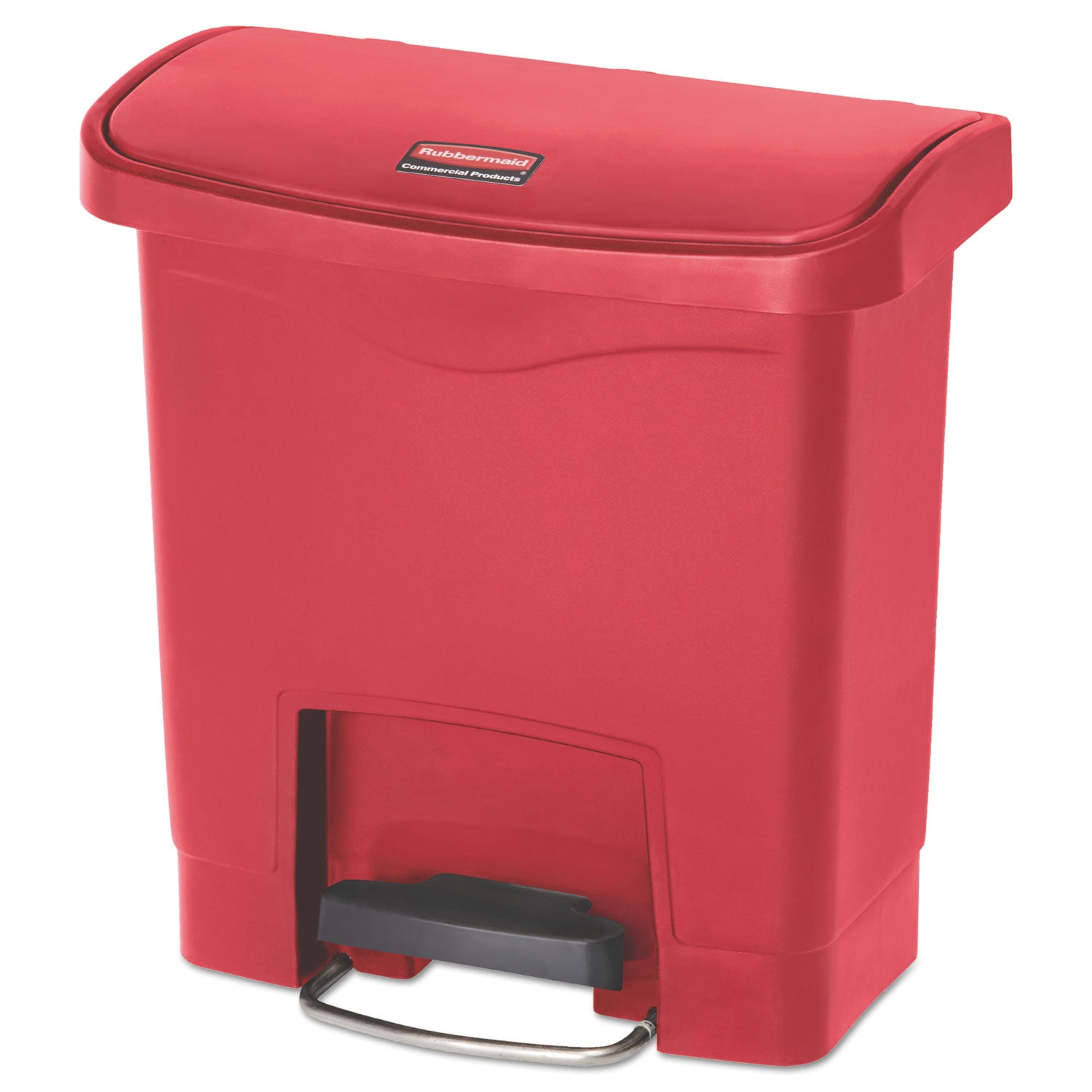Slim Jim Step-On Container | 4 Gal, Red