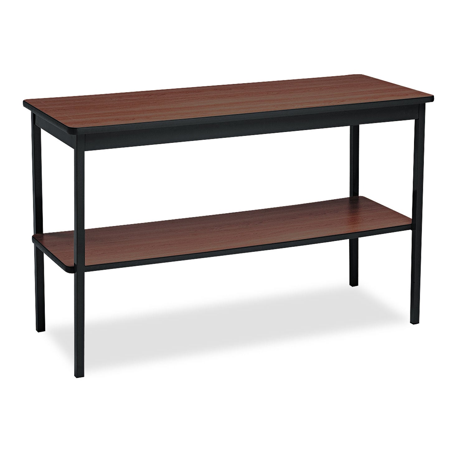 Utility Table With Bottom Shelf | 48x18 | Walnut