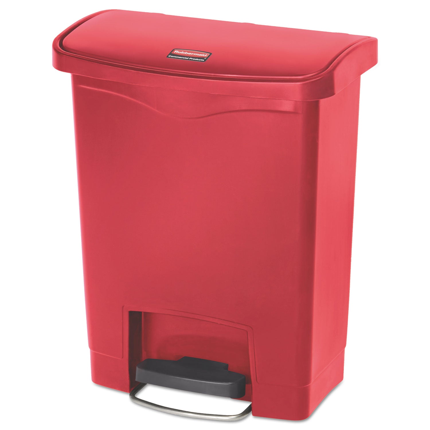 Resin Step-On Container | 8 Gal, Red