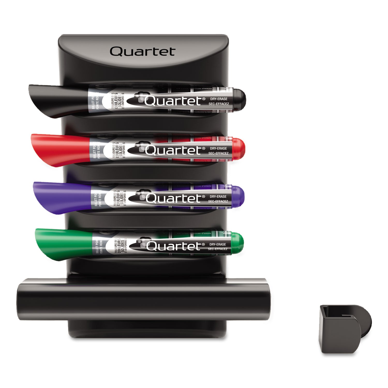 Quartet® Prestige 2 Connects Marker Caddy, Broad Chisel Tip, Assorted Colors, 4/pack