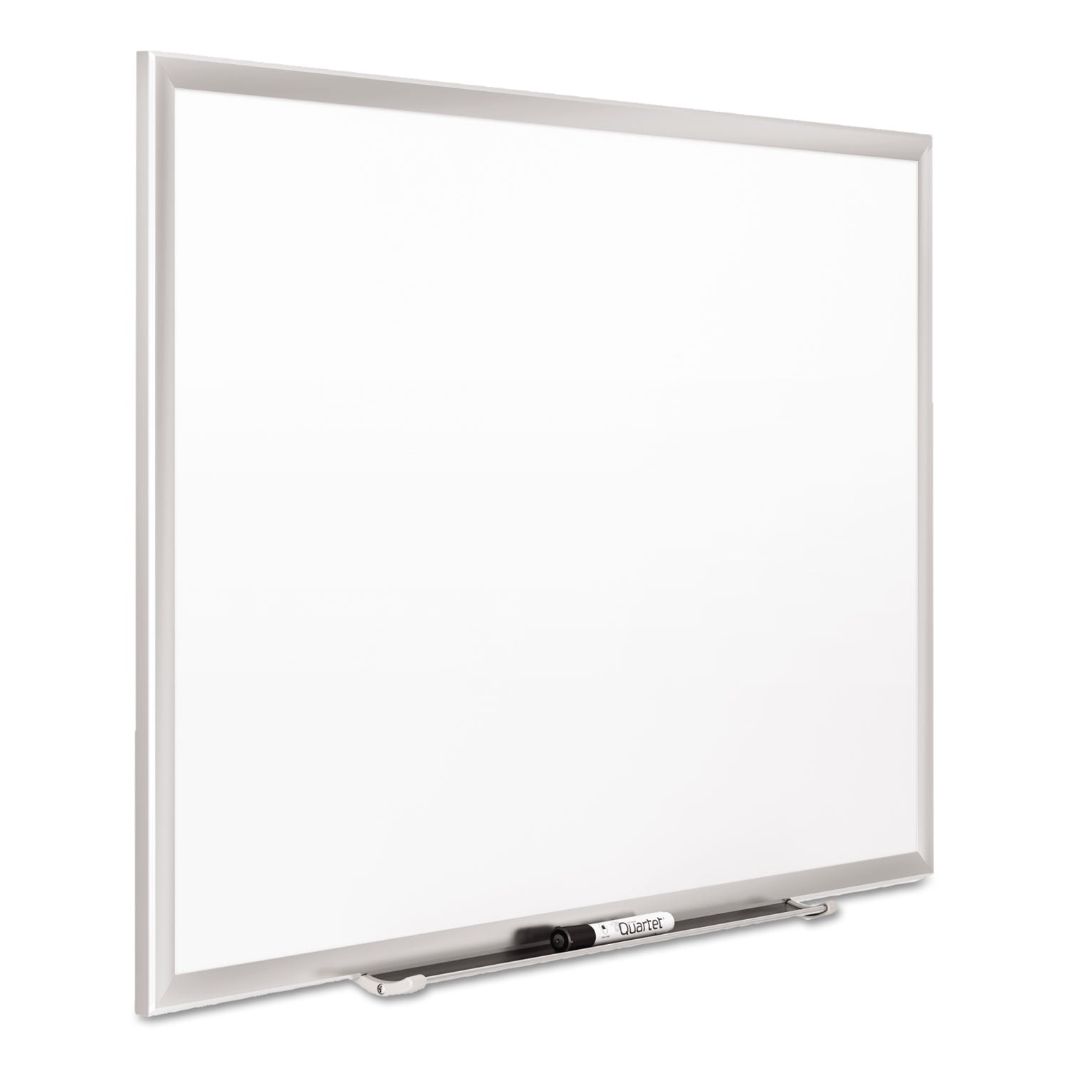 Quartet® Classic Series Porcelain Magnetic Dry Erase Board, 72" x 48", White Surface, Satin Aluminum Frame