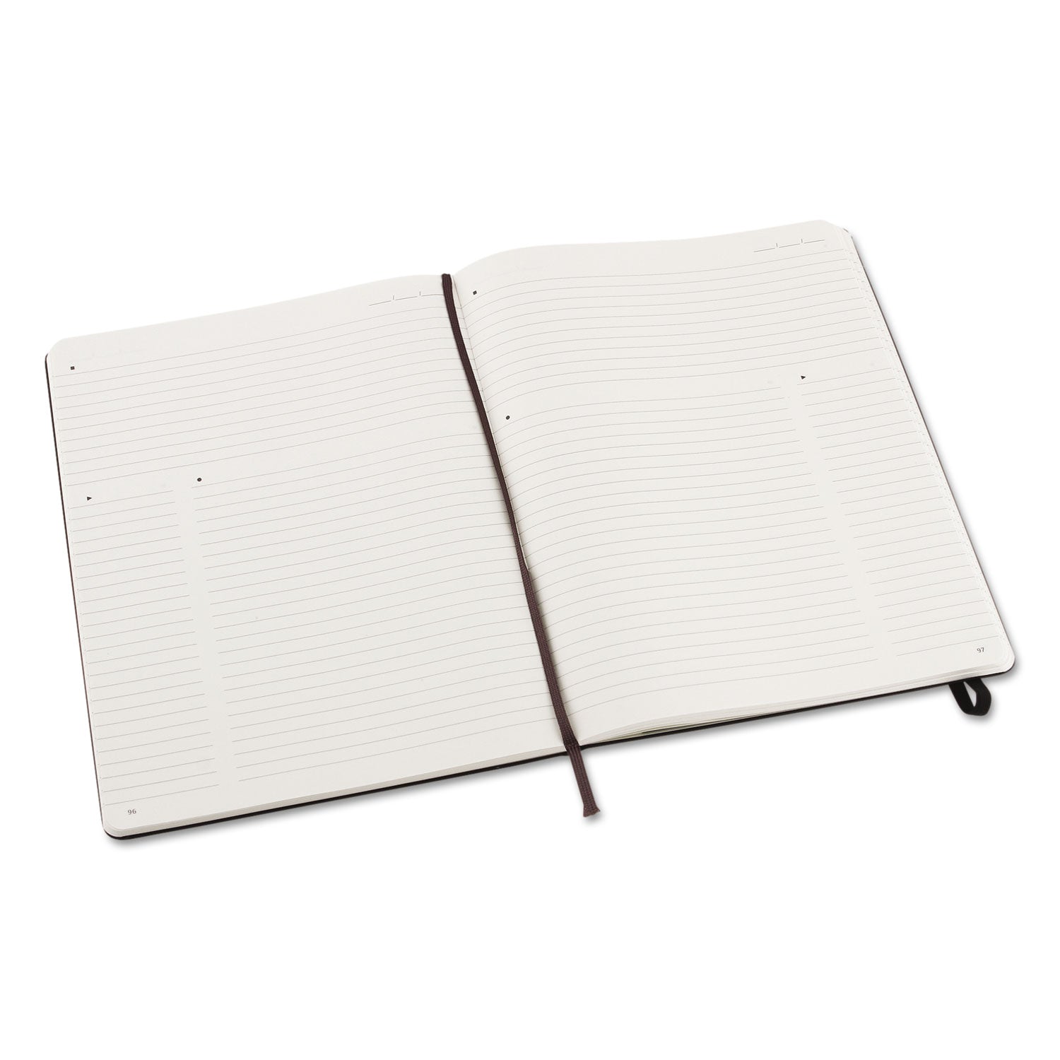 Moleskine® Professional Notebook, 1-Subject, Narrow Rule, Black Hardcover, (192) 9.75 x 7.5 Sheets - Bloom Skins