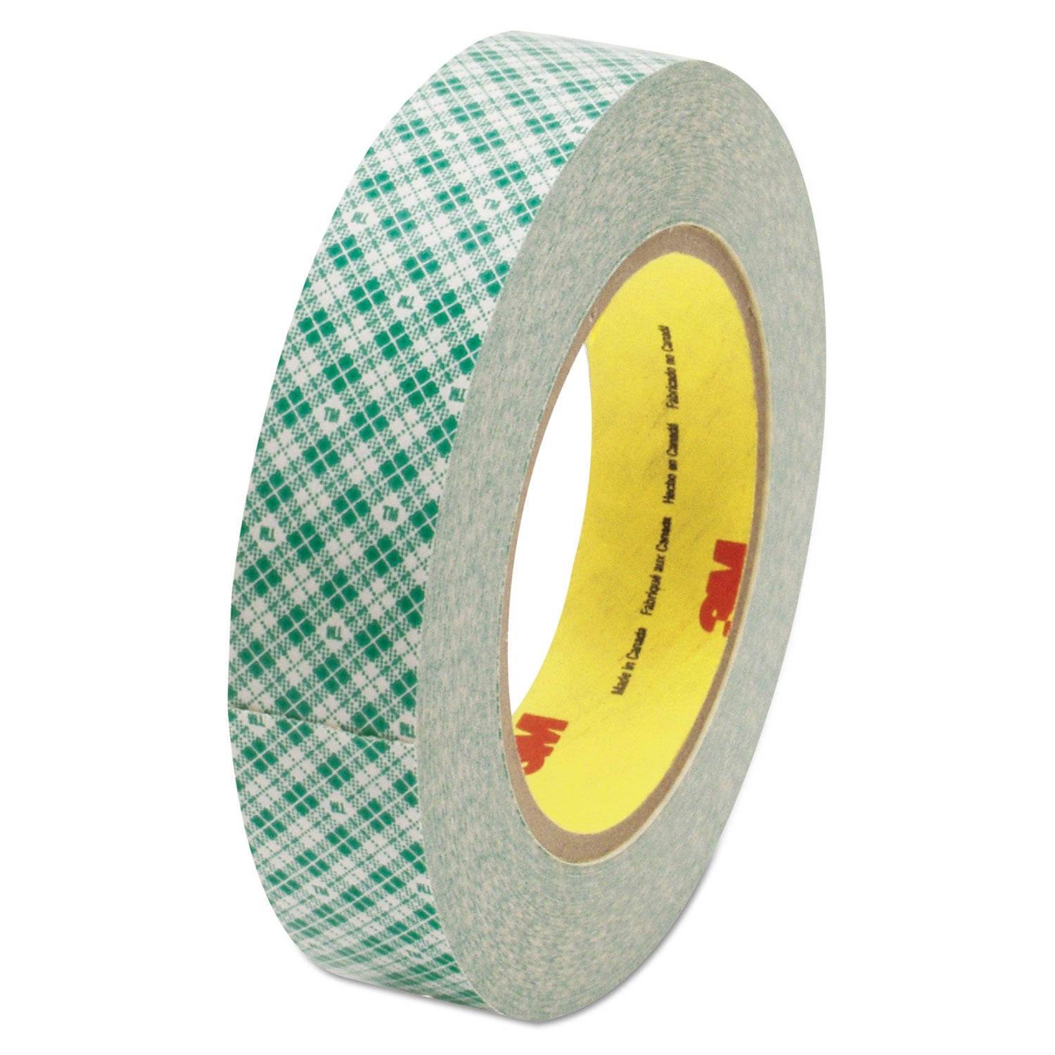3M™ Double-Coated Tissue Tape, 3" Core, 1" X 36 Yds, White