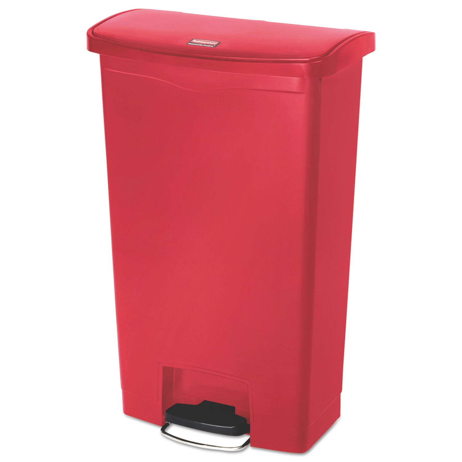 Resin Step-On Container | 18 Gal, Red