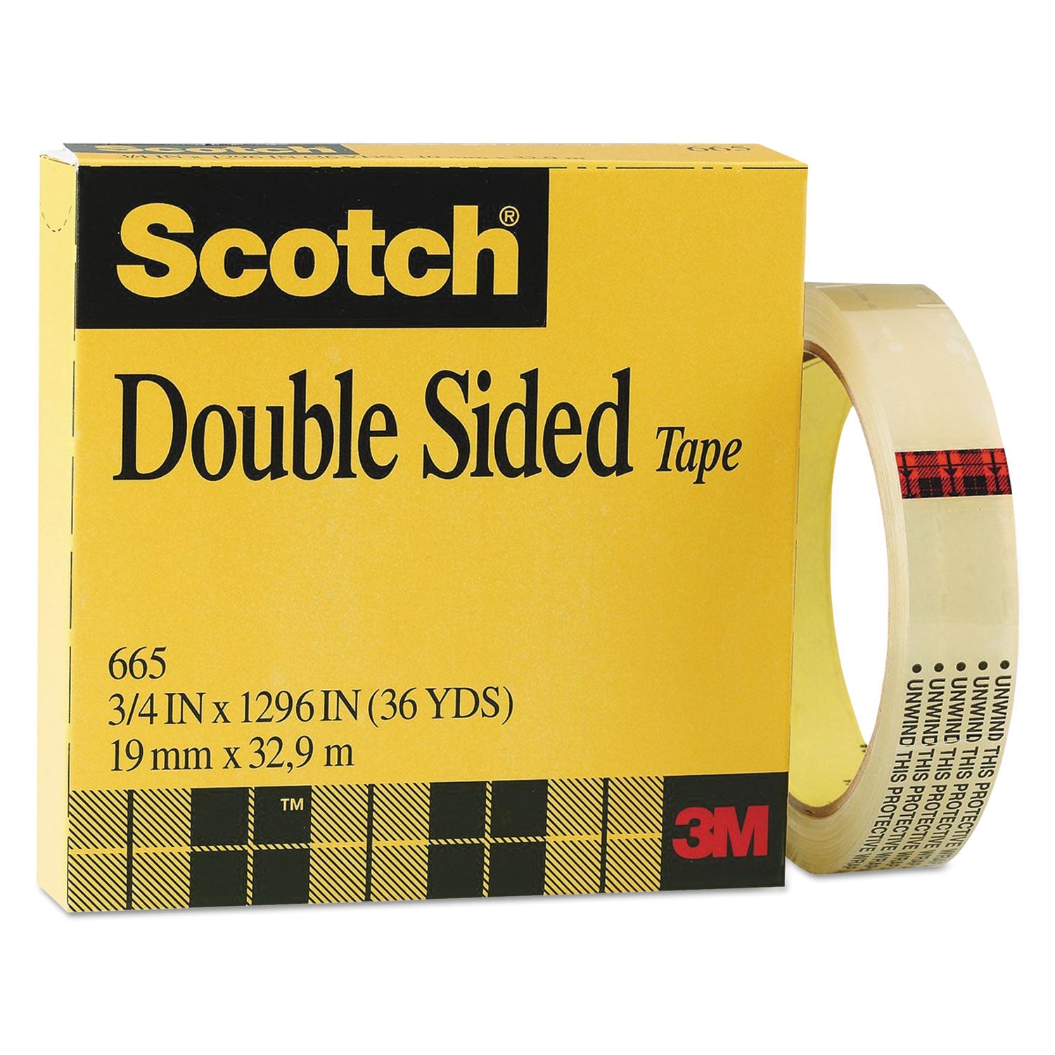Scotch Double-Sided Tape | 3" Core Clear