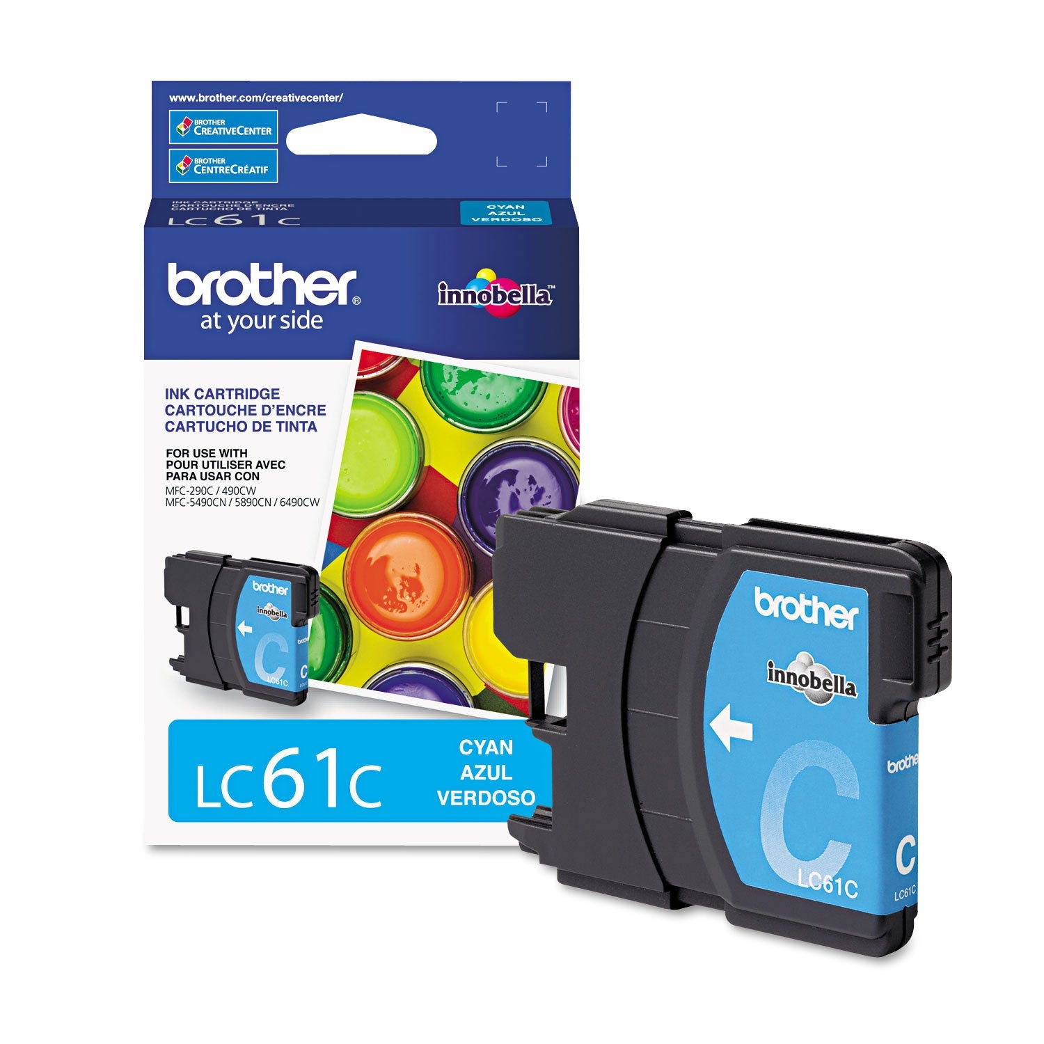 Brother Lc61c Innobella Ink | 325 Page-Yield Cyan