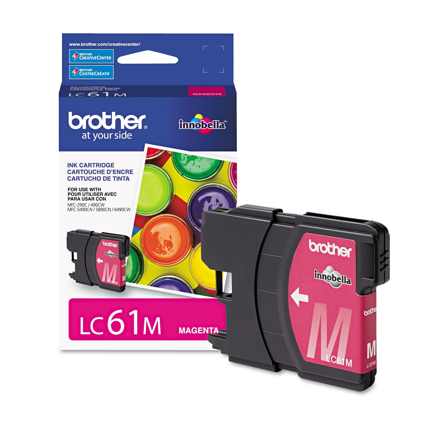 Brother Lc61m Innobella Ink | 325 Page-Yield Magenta