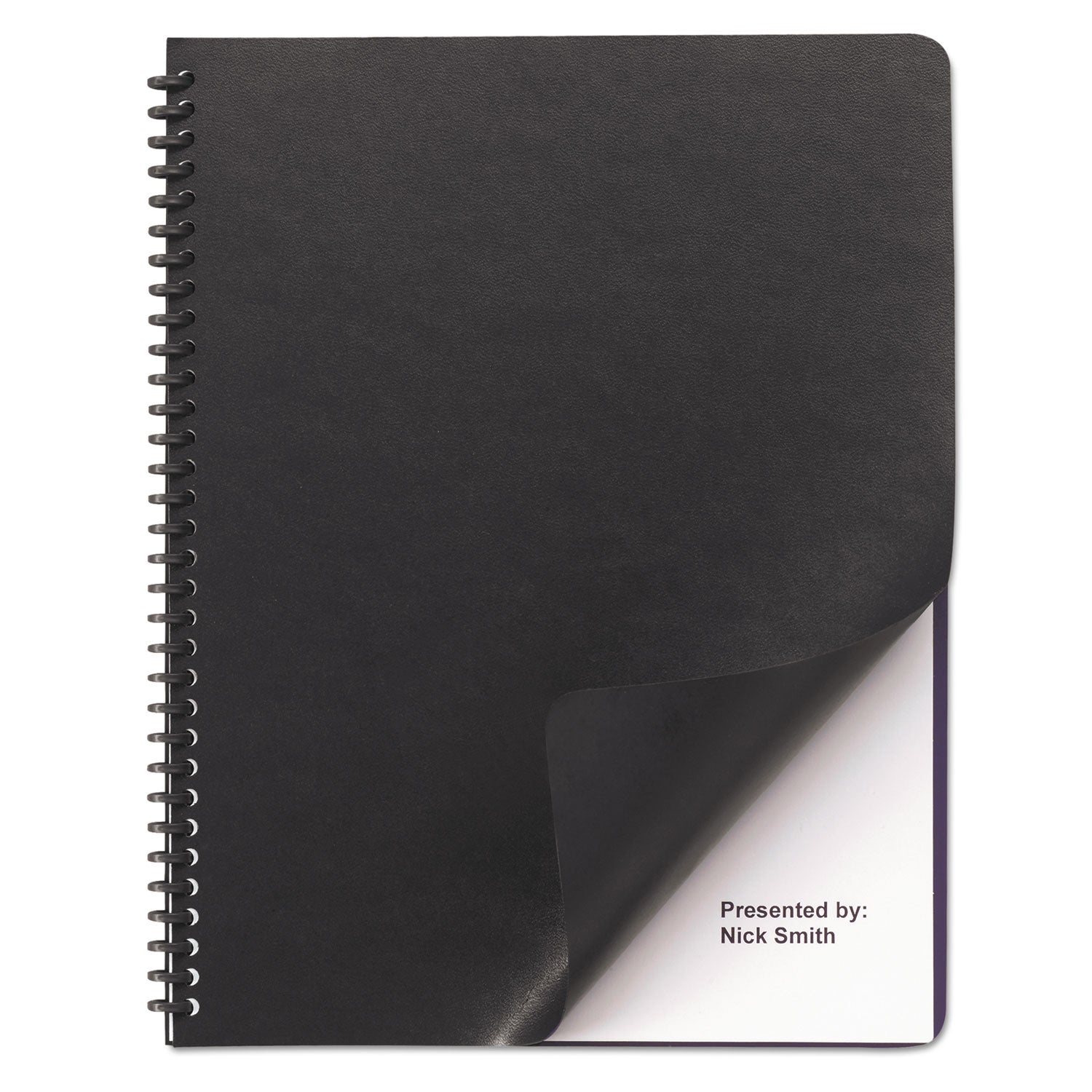 Leather-Look Presentation Covers | Black | 50 Sets