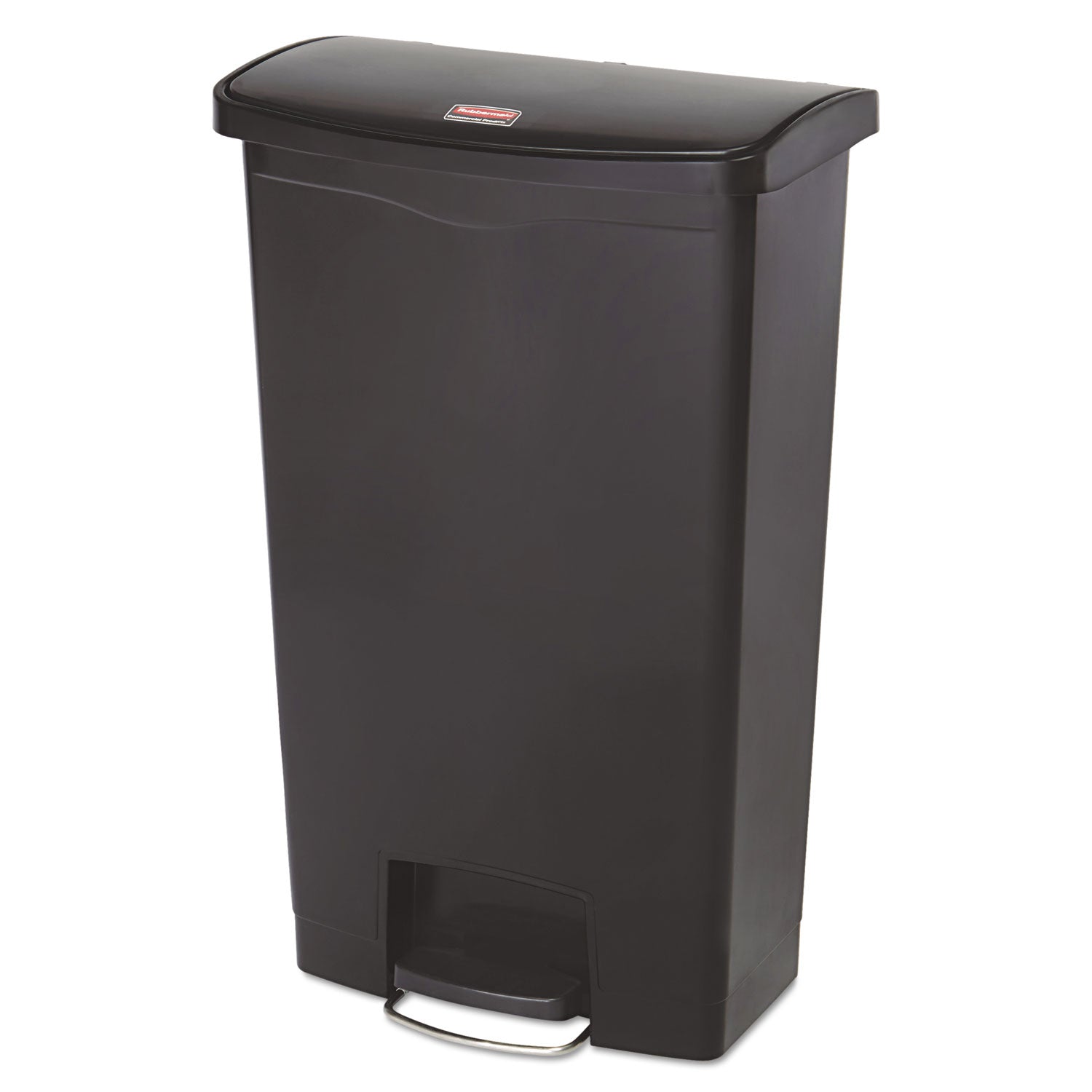 Slim Jim Step-On Container | 18 Gal, Black