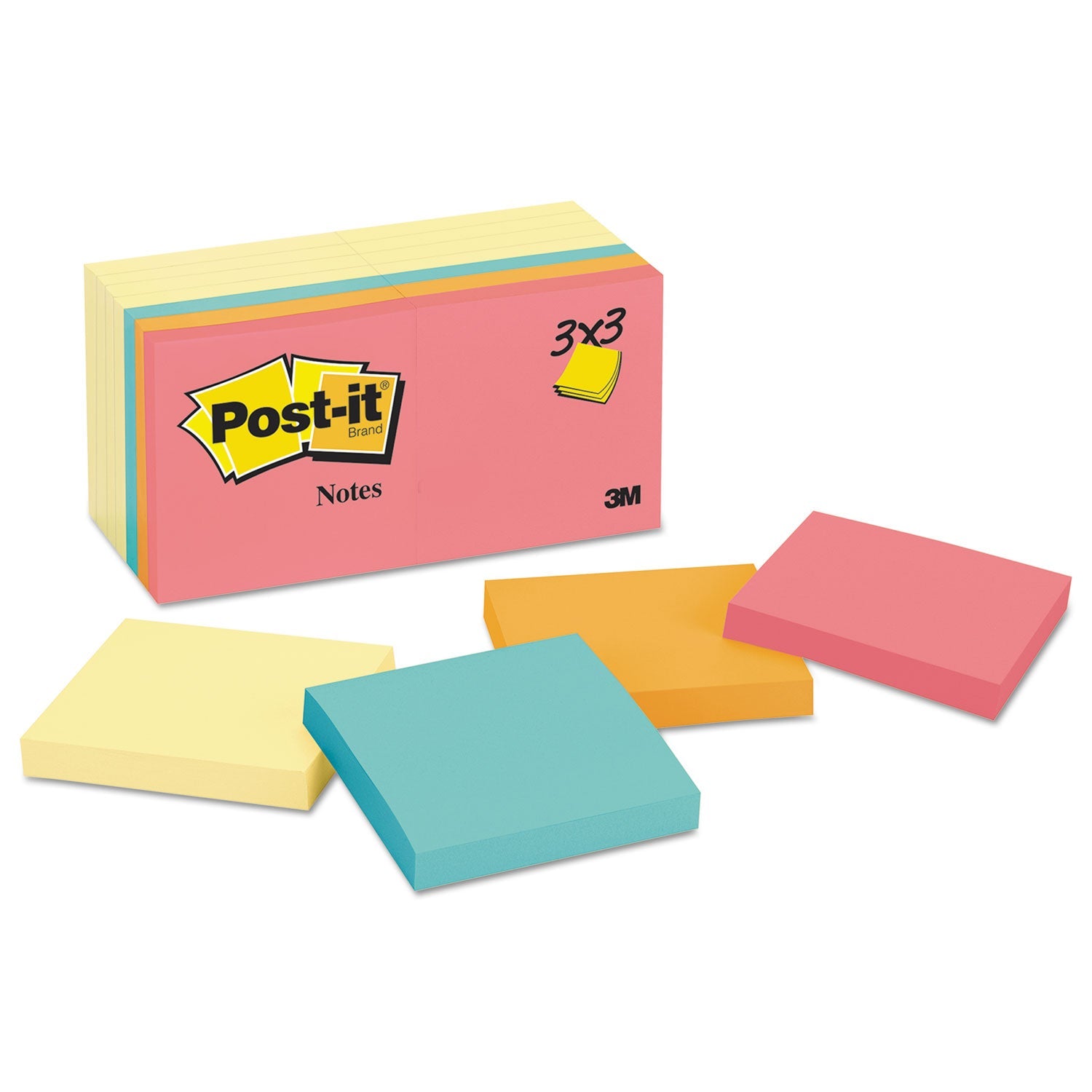 Post-it® Notes Original Pads | Assorted Pack