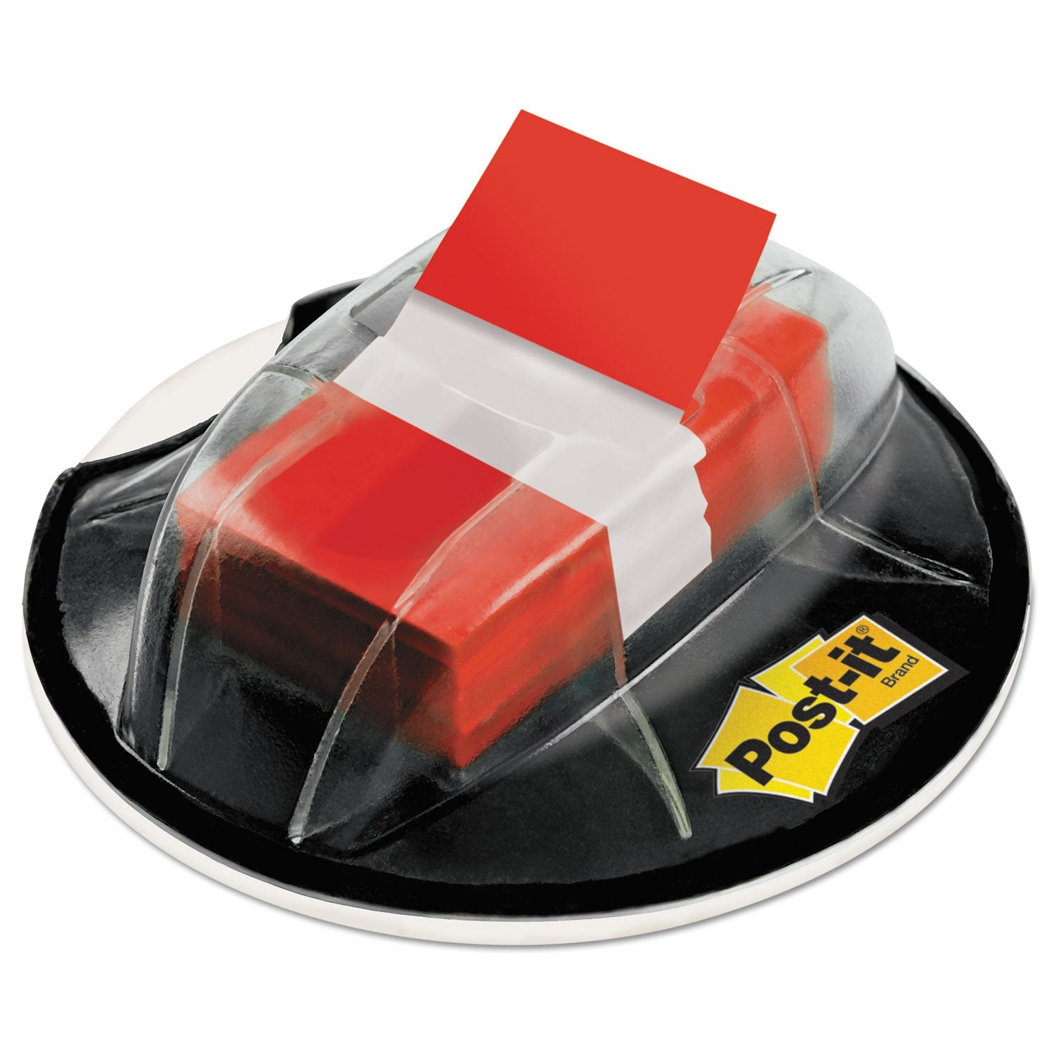 Post-it® Flags Page Flags in Desk Grip Dispenser, 1 x 1.75, Red, 200/Dispenser
