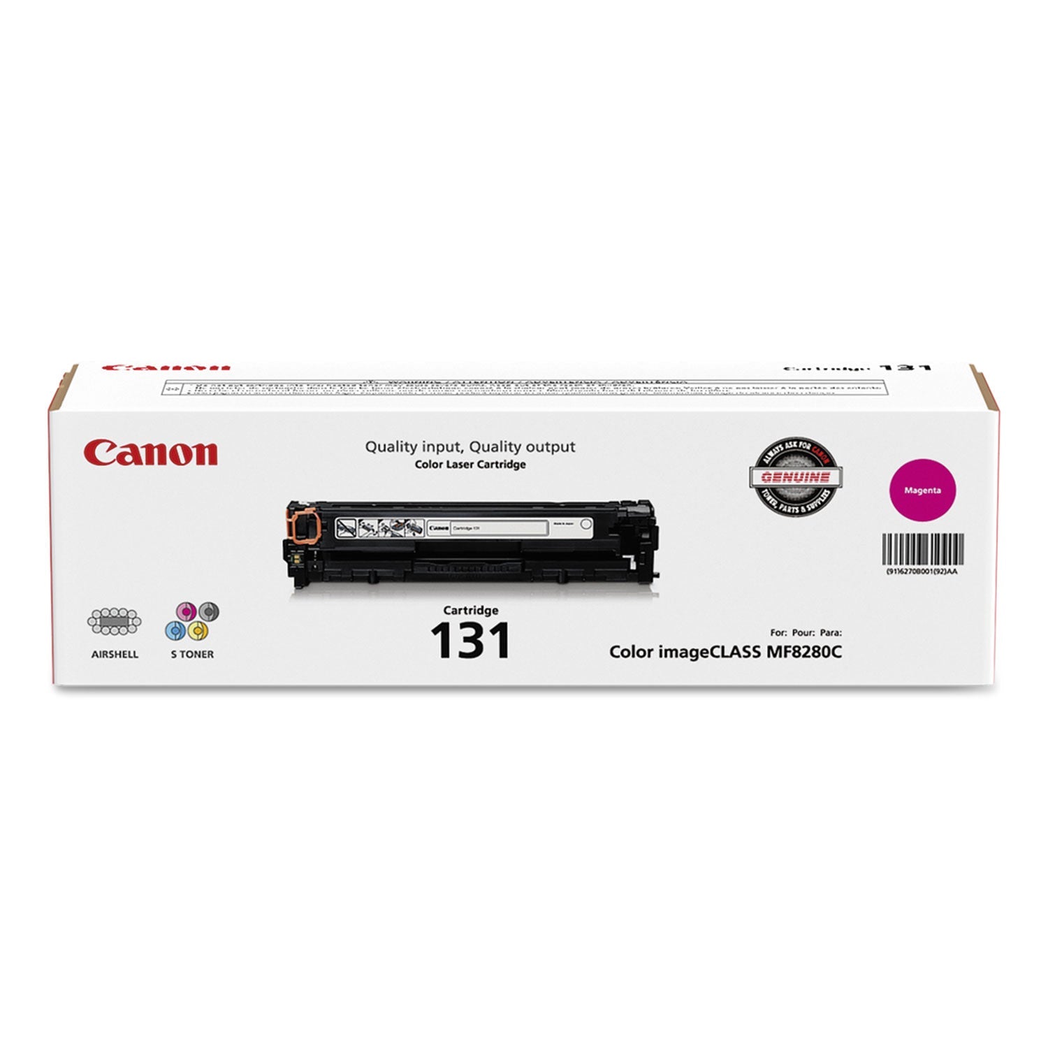 Canon® 6270b001 (crg-131) Toner, 1,500 Page-Yield, Magenta