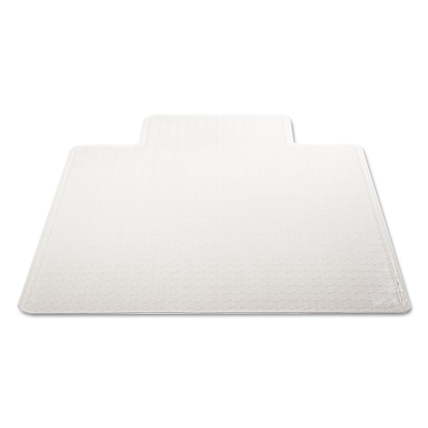 deflecto® Duramat Moderate Use Chair Mat, Low Pile Carpet, Flat, 36 X 48, Lipped, Clear