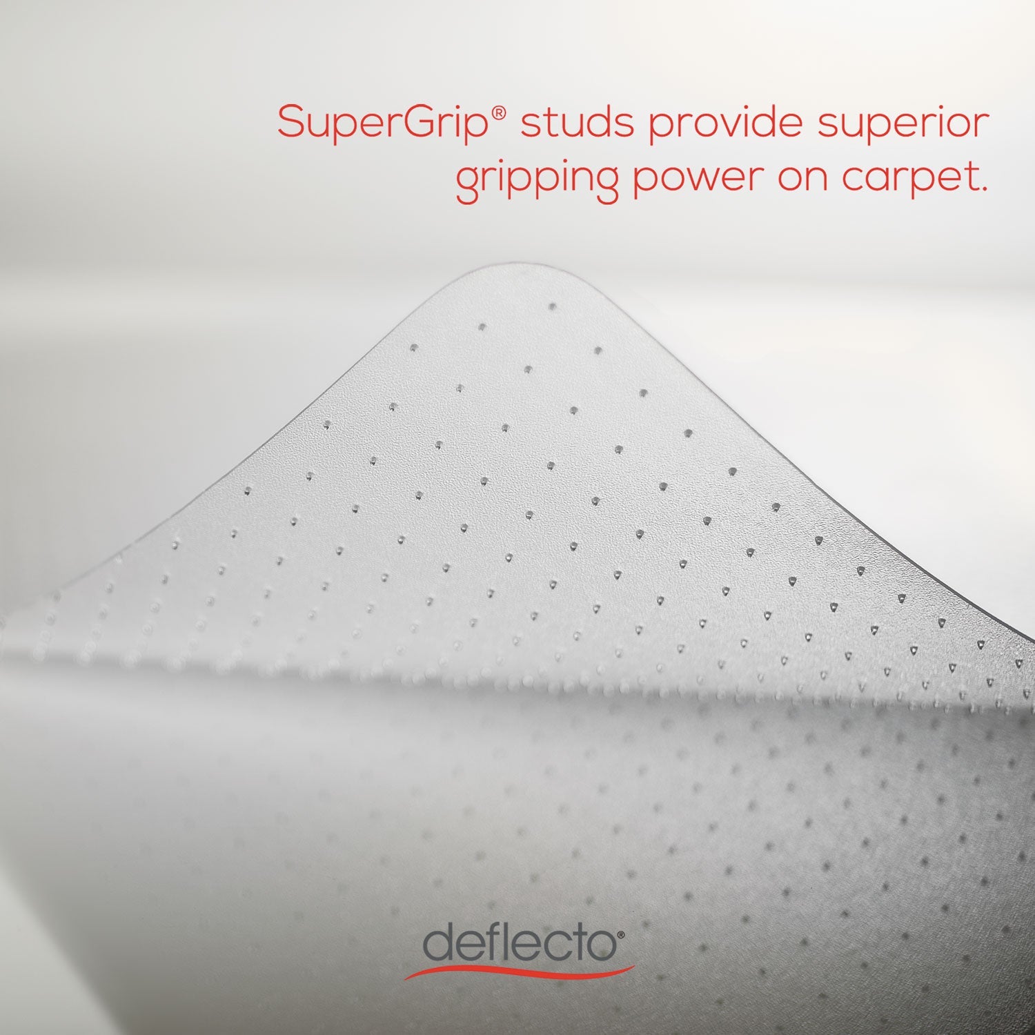 deflecto® All Day Use Chair Mat - All Carpet Types, 46 X 60, Rectangle, Clear