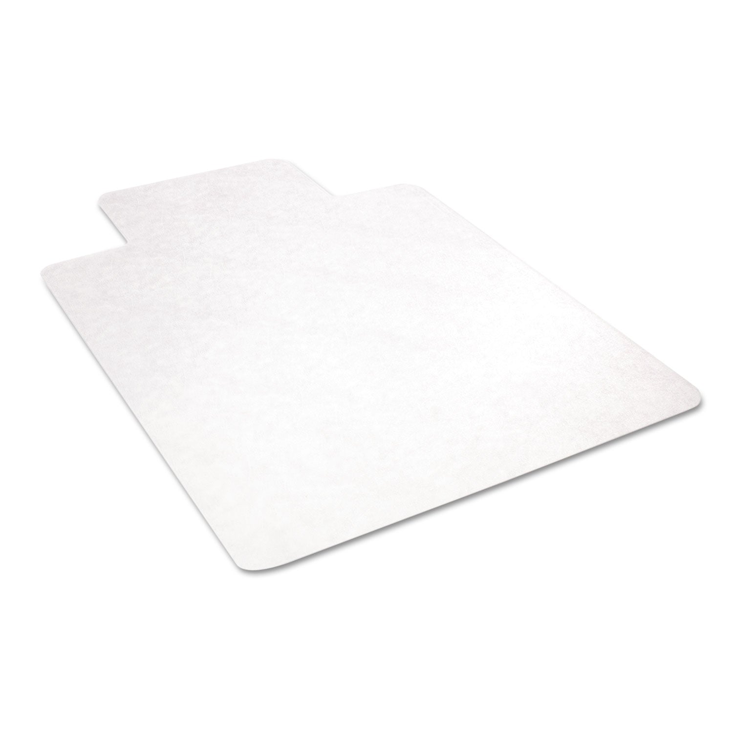 deflecto® EconoMat All Day Use Chair Mat for Hard Floors, Flat Packed, 45 x 53, Wide Lipped, Clear