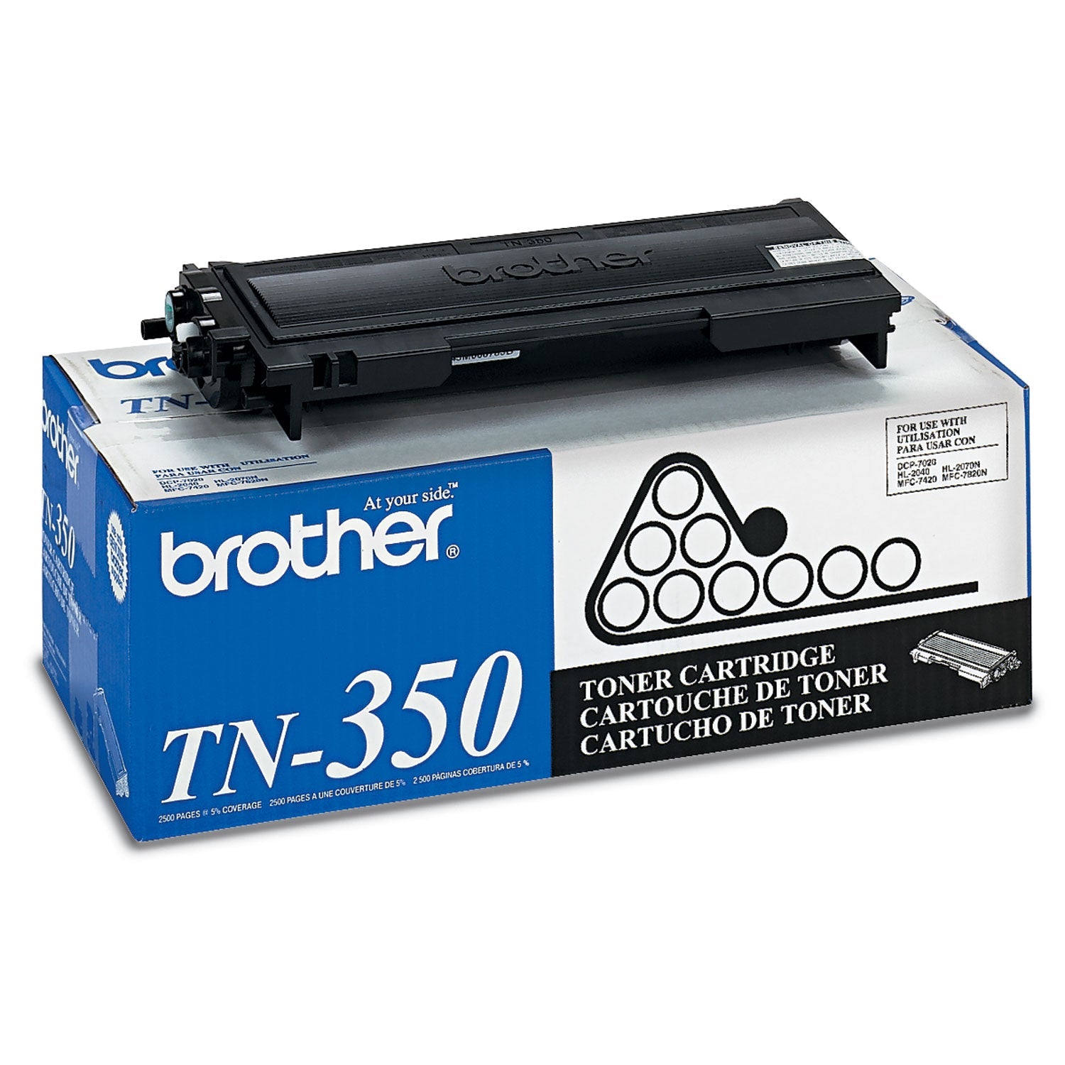 Brother Tn350 Toner, 2,500 Page-Yield, Black