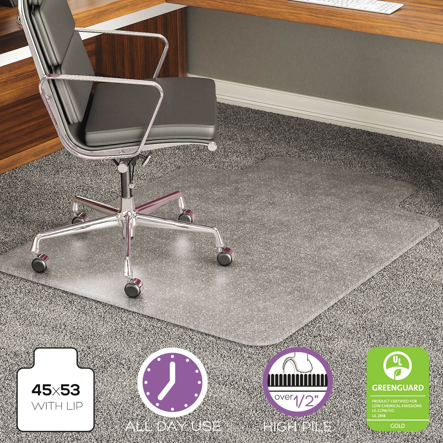 Execumat Chair Mat For High Pile Carpet | deflecto®