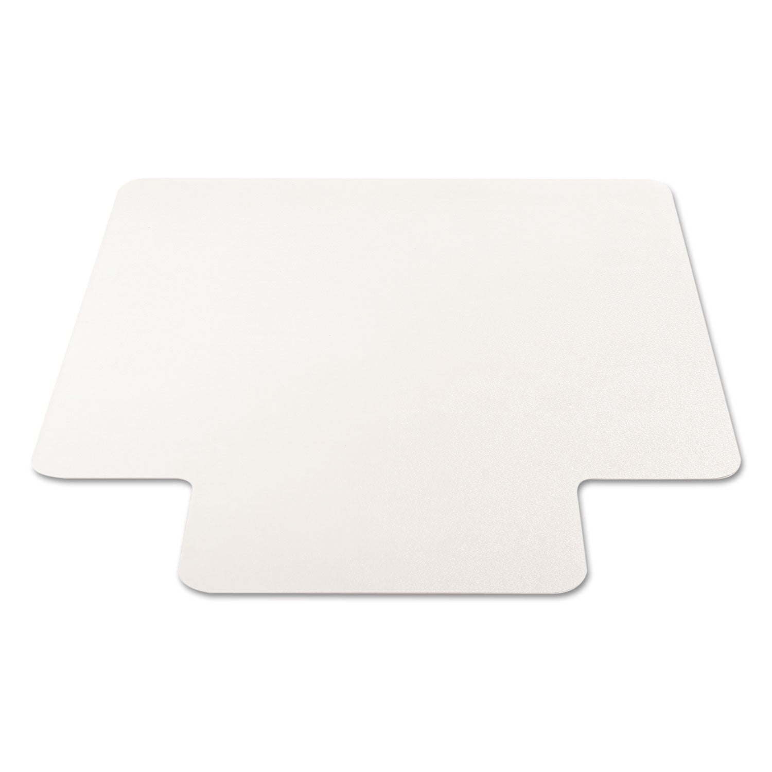 deflecto® EconoMat All Day Use Chair Mat for Hard Floors, Flat Packed, 45 x 53, Wide Lipped, Clear