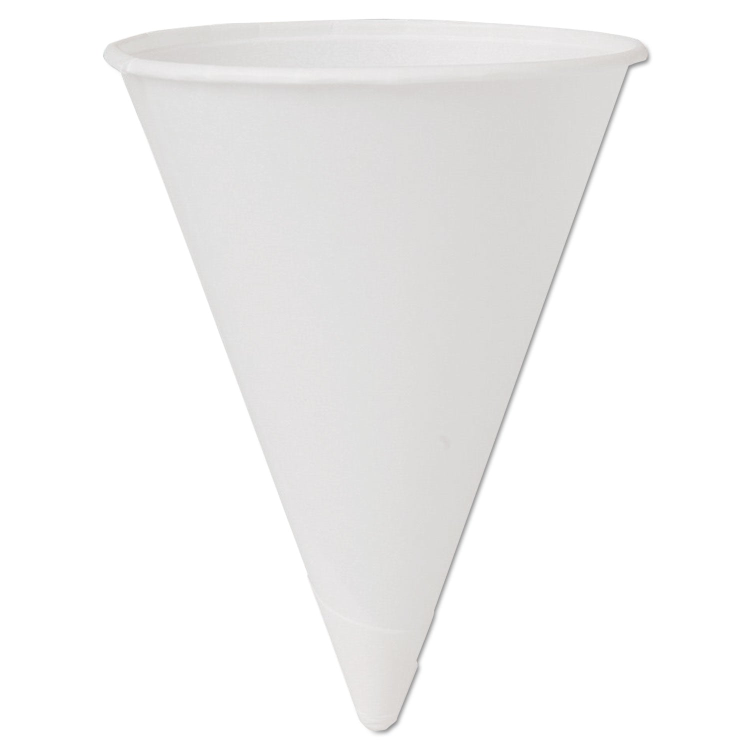 SOLO® Cone Water Cups, 4 oz, Paper, White, 200/Bag, 25 Bags/Carton