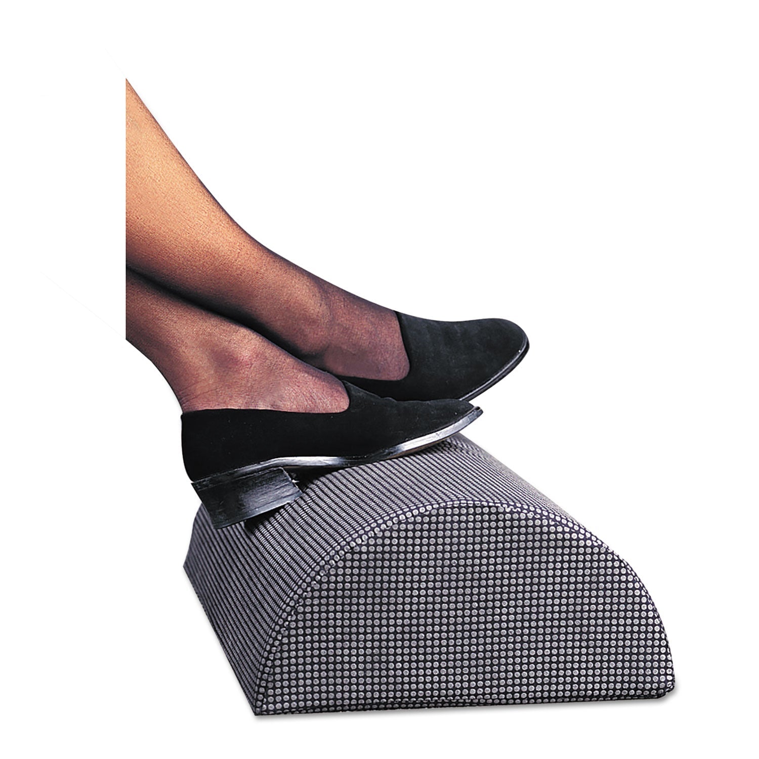 Safco® Half-Cylinder Padded Foot Cushion, 17.5w X 11.5d X 6.25h, Black
