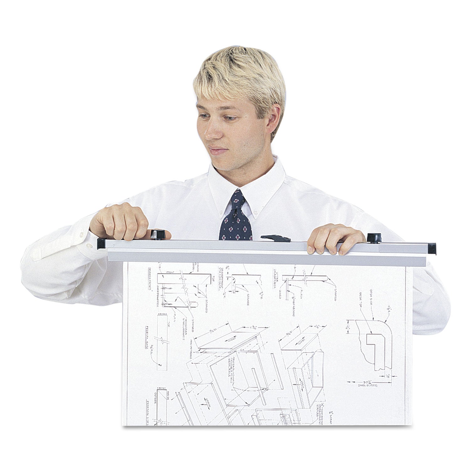 Safco® Sheet File Hanging Clamps, 100 Sheets Per Clamp, 24" Length, 6/Carton