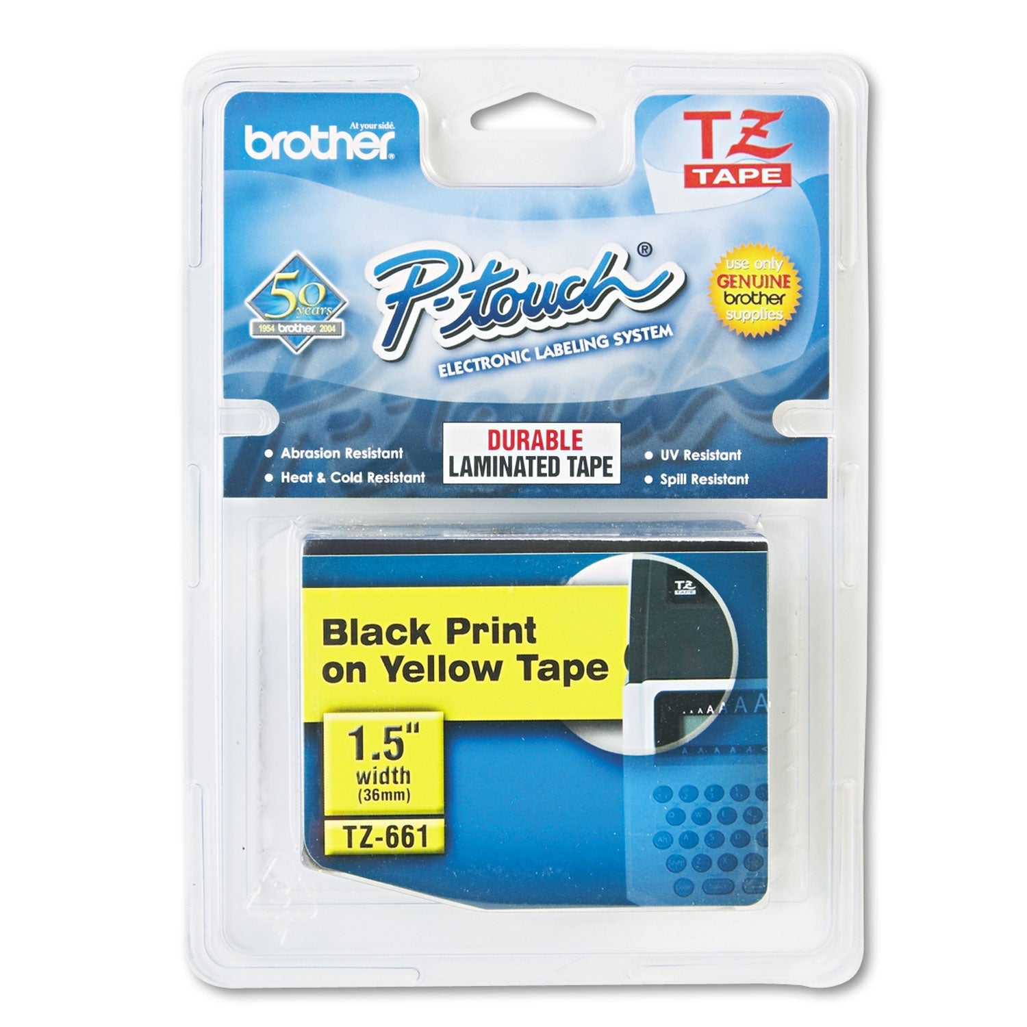 Brother P-Touch Tze Laminated Labeling Tape