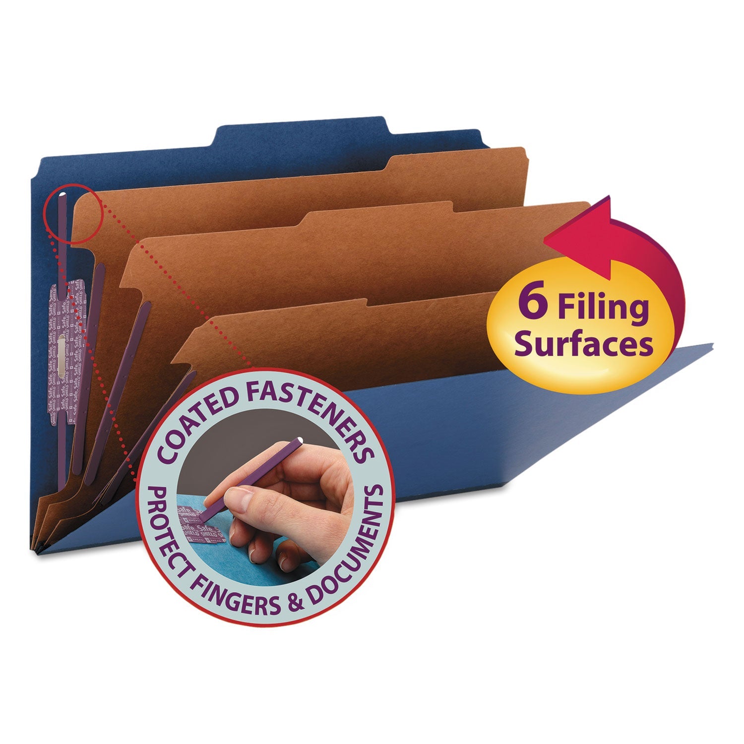 Eight-Section Pressboard Classification Folders