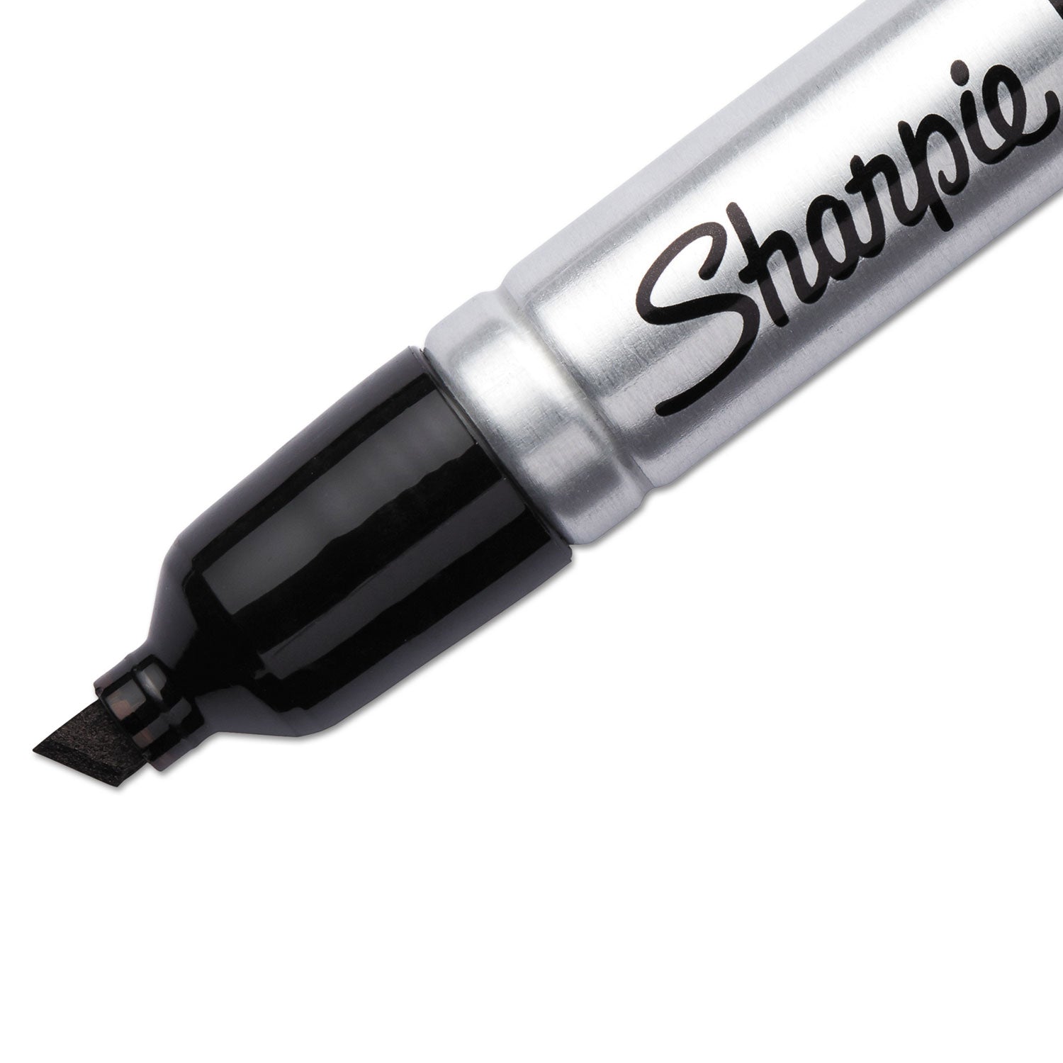 Sharpie® King Size Permanent Marker, Broad Chisel Tip, Black, 4/pack