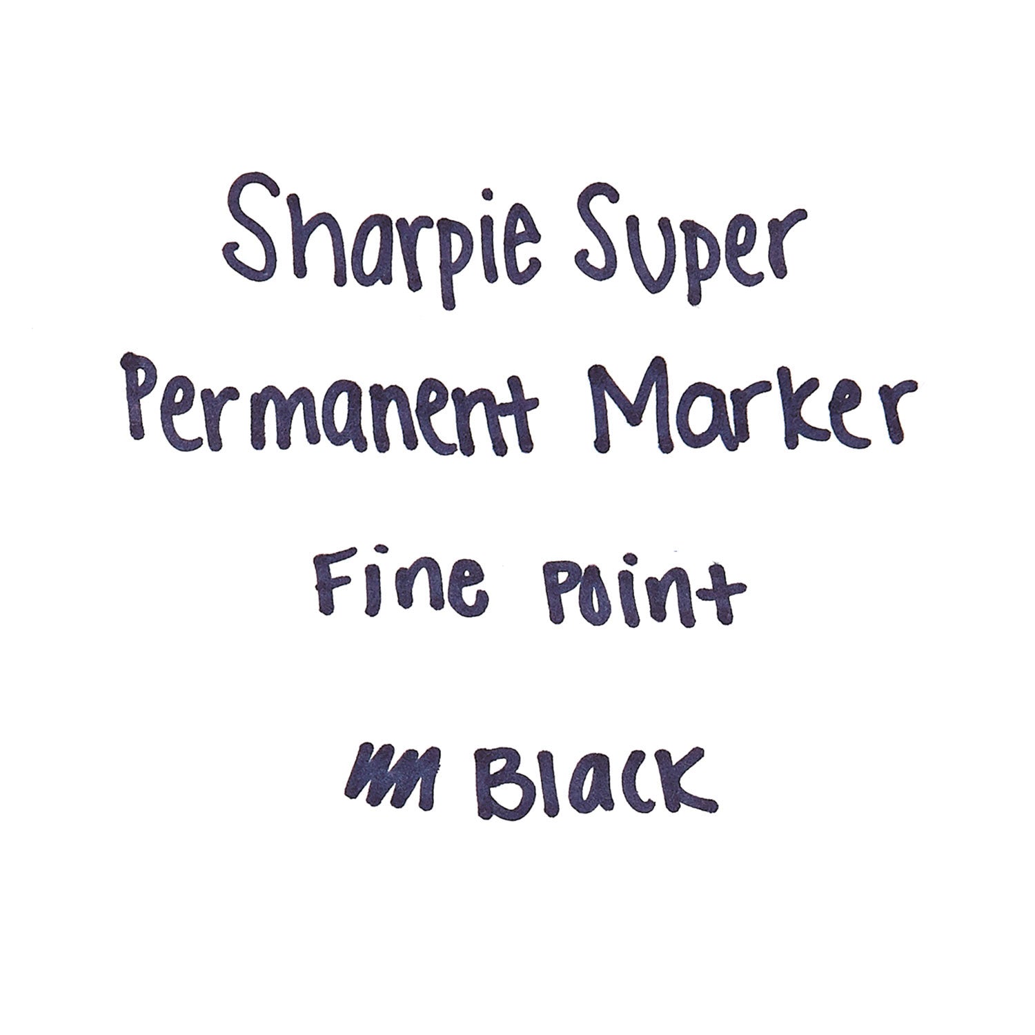 Sharpie® Super Permanent Marker, Fine Bullet Tip, Black, 6/pack