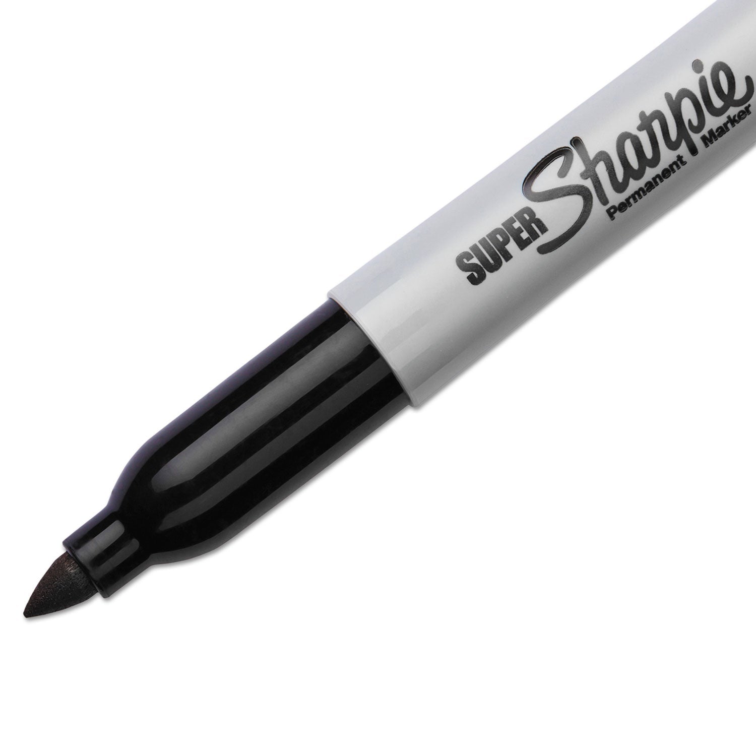 Sharpie® Super Permanent Marker, Fine Bullet Tip, Black, 6/pack