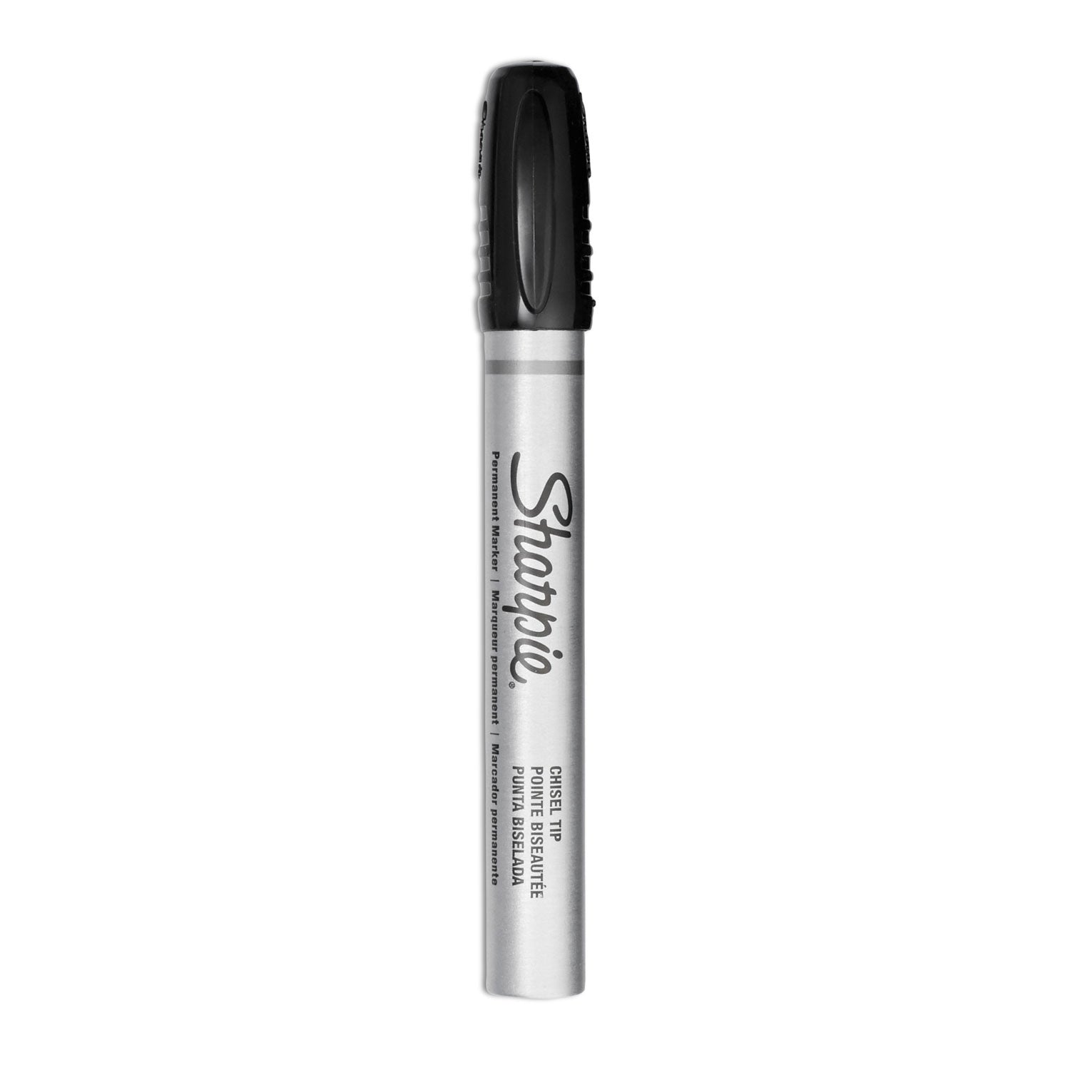 Sharpie® Durable Metal Barrel Permanent Marker, Broad Chisel Tip, Black