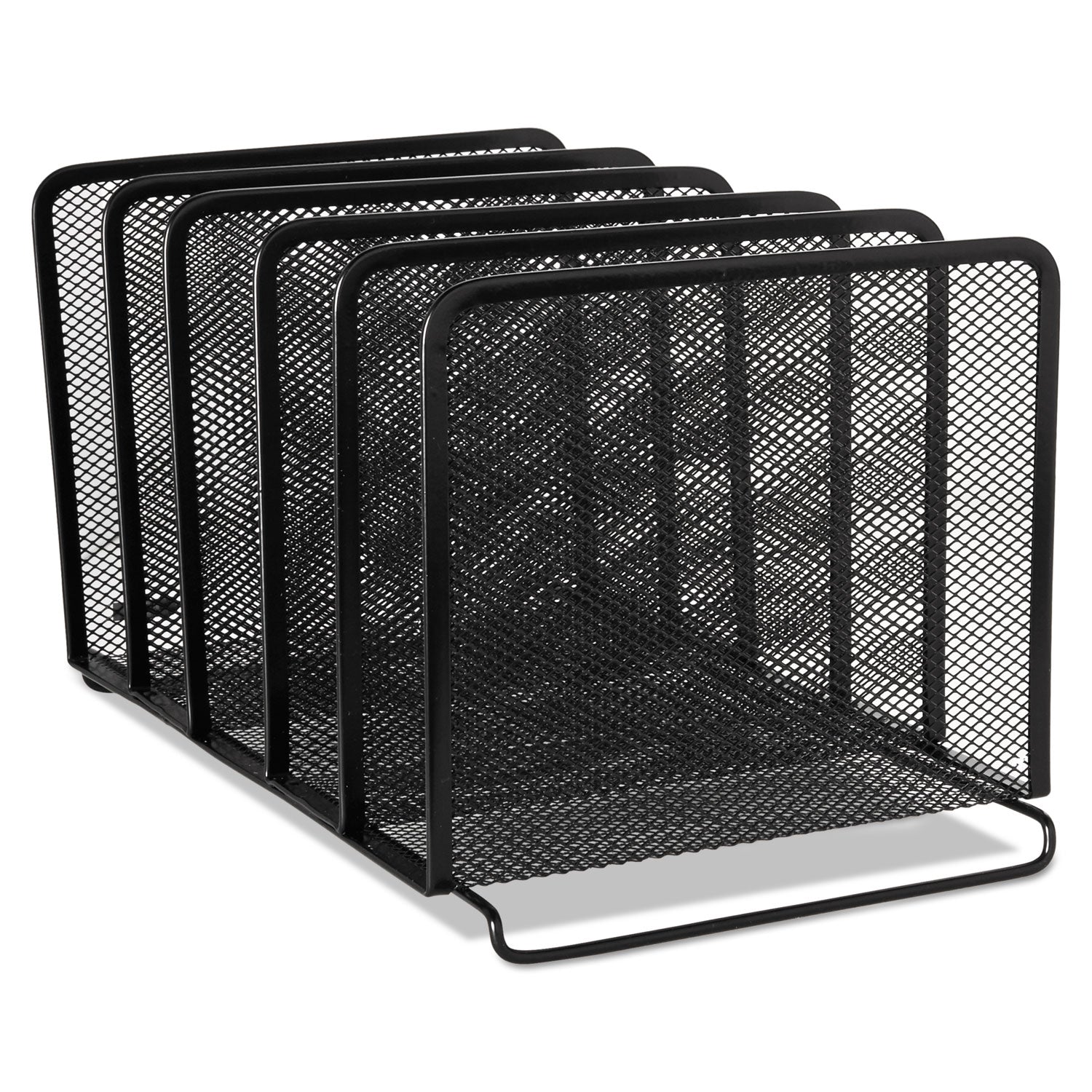 Rolodex Mesh Stacking Sorter | 5 Sections Black