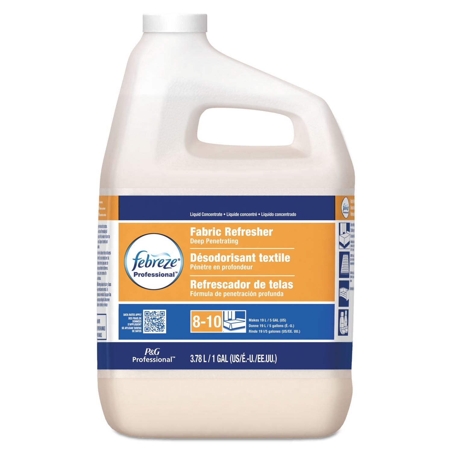 Febreze® Professional Deep Penetrating Fabric Refresher, 5x Concentrate, 1 Gal Bottle, 2/carton