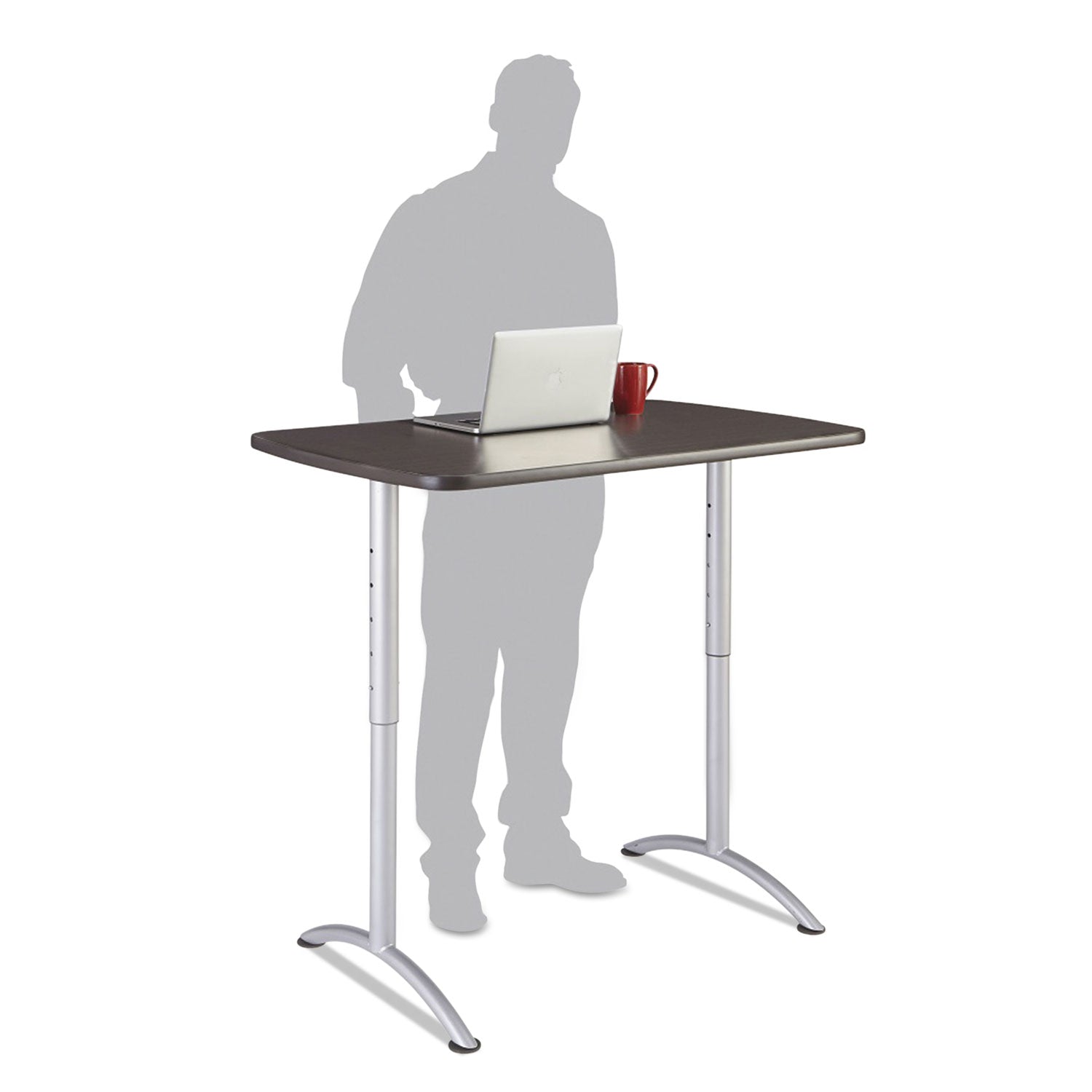 Adjustable-Height Table | ARC 30"x48", Gray
