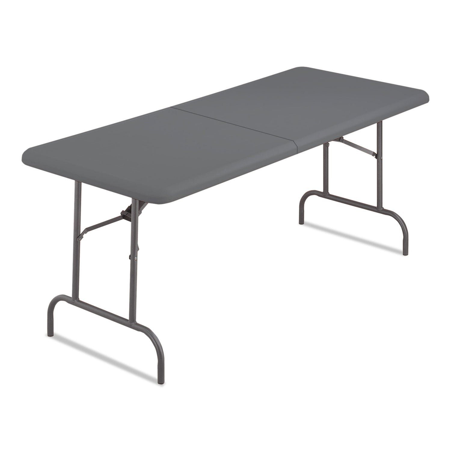 Iceberg IndestrucTable Classic Bi-Folding Table, Rectangular, 60" x 30" x 29", Charcoal