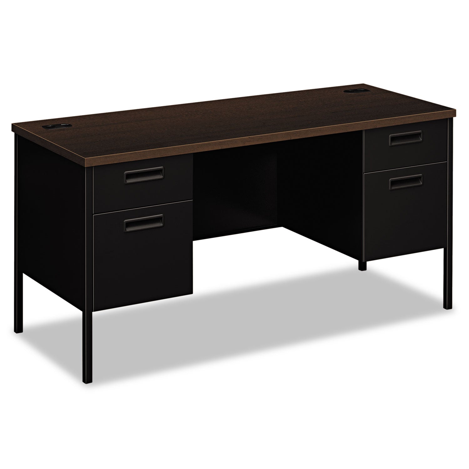 HON® Metro Kneespace Credenza | 60w Mocha/Black