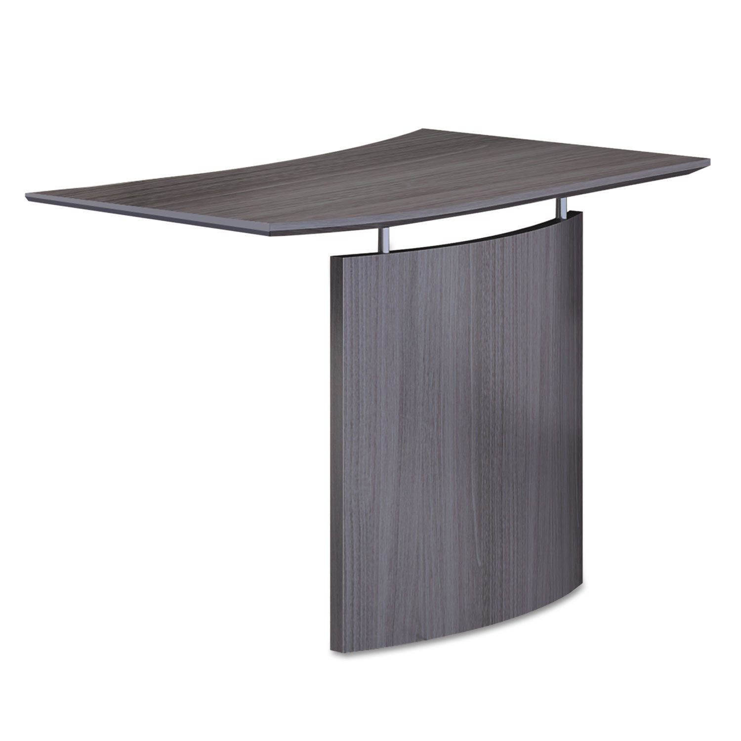 Safco® Medina Laminate Bridge, Left-Hand, 48w X 24d X 29.5h, Gray Steel