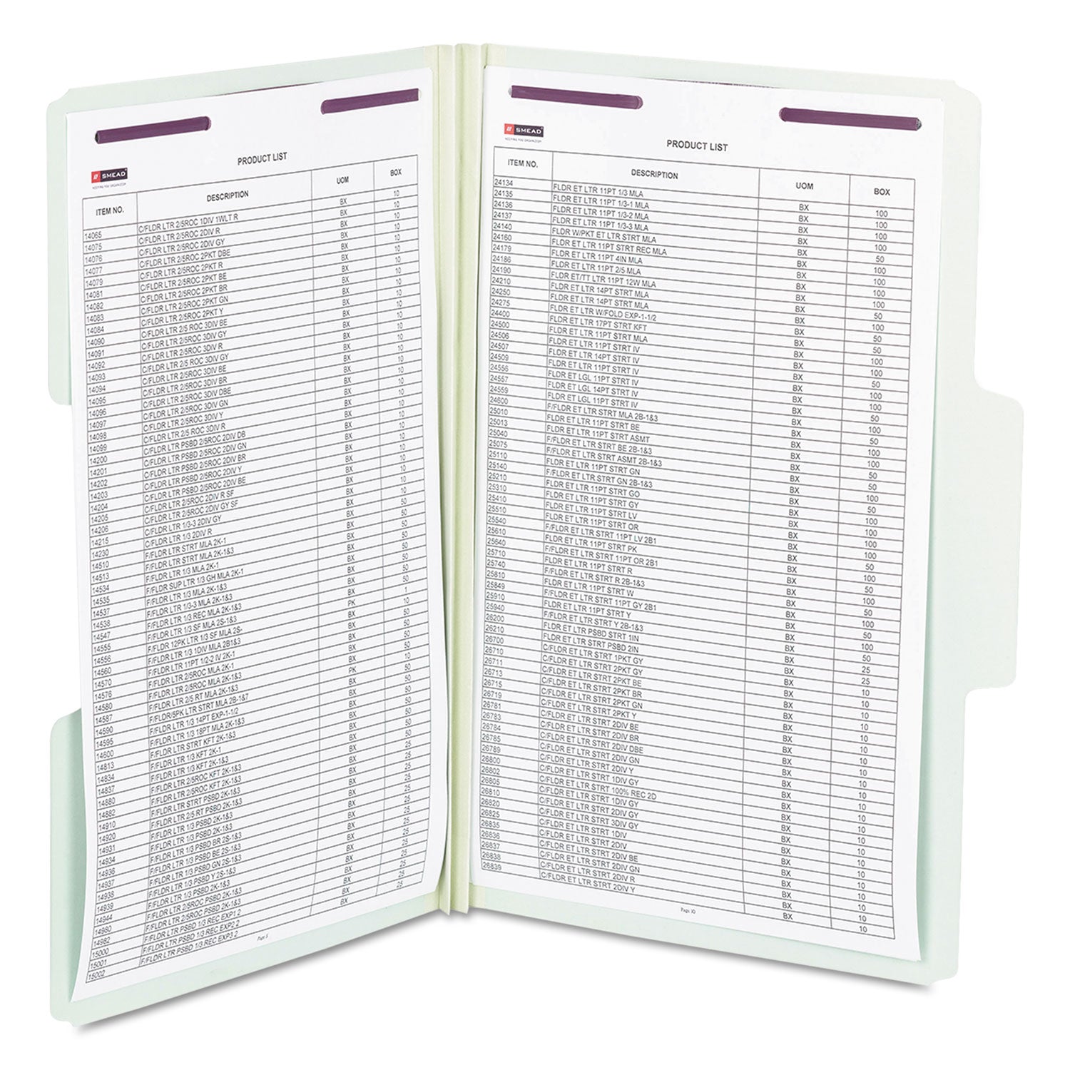Pressboard Fastener Folders | Legal | 25/Box