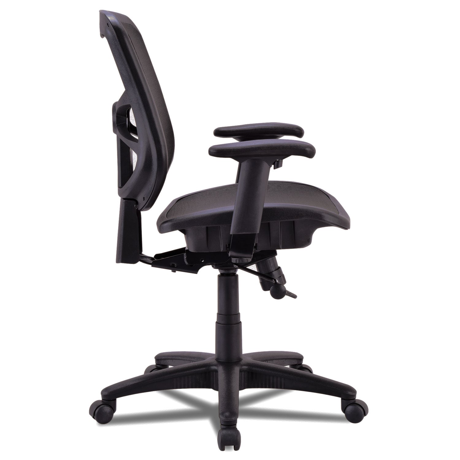 Alera® Alera Elusion Series Mesh Mid-Back Swivel/tilt Chair, Supports Up To 275 Lb, 17.9" To 21.6" Seat Height, Black